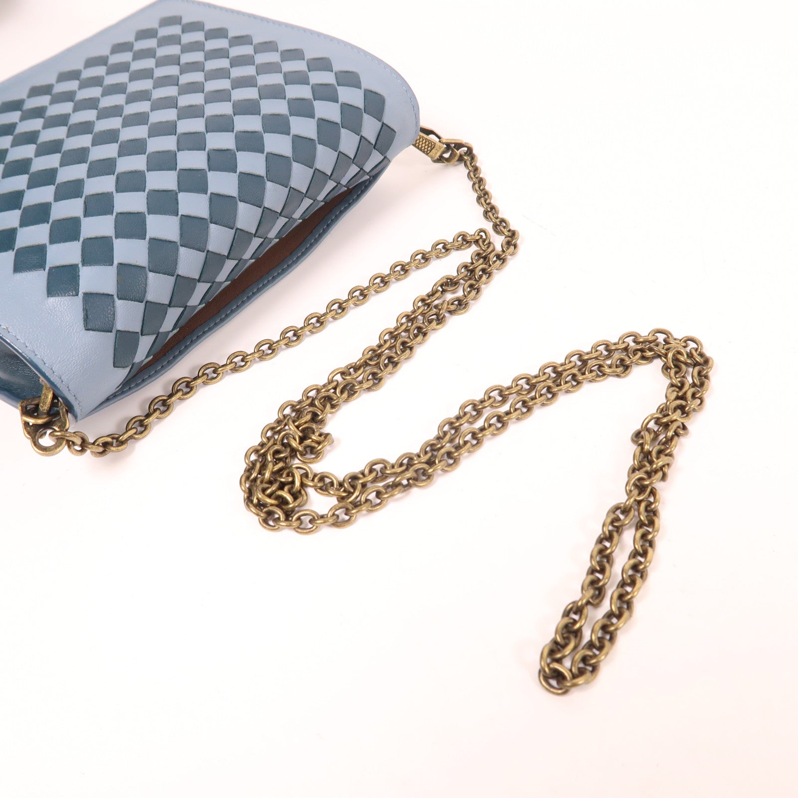 BOTTEGA VENETA 【激減優惠】羊皮皮革Shoulder Bag金扣肩背袋