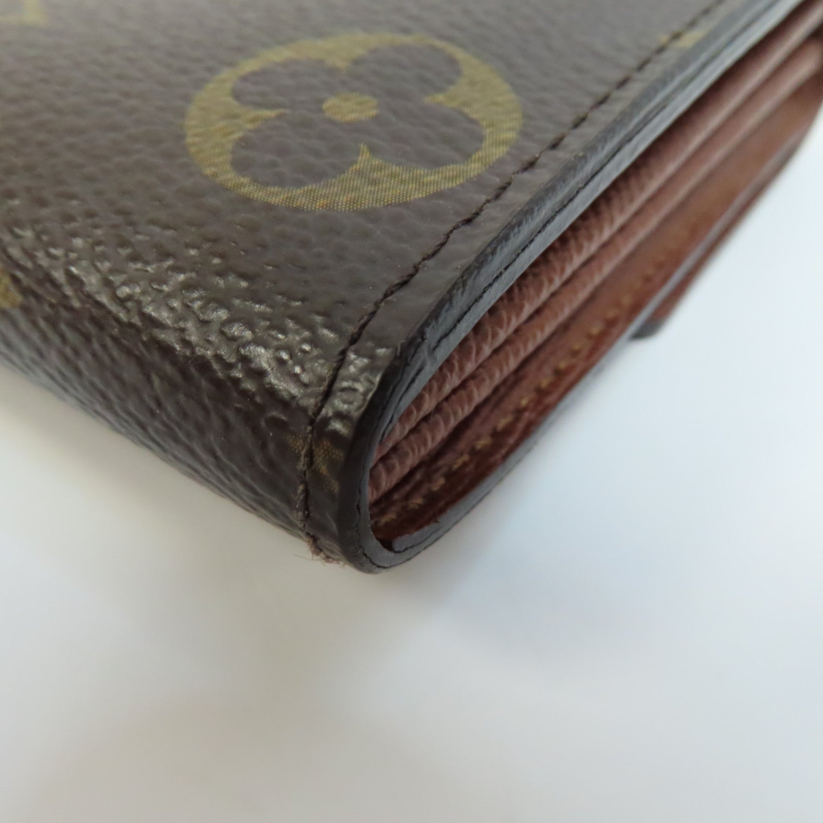 LOUIS VUITTON Monogram Sarah Long Wallet金扣長錢包啡色