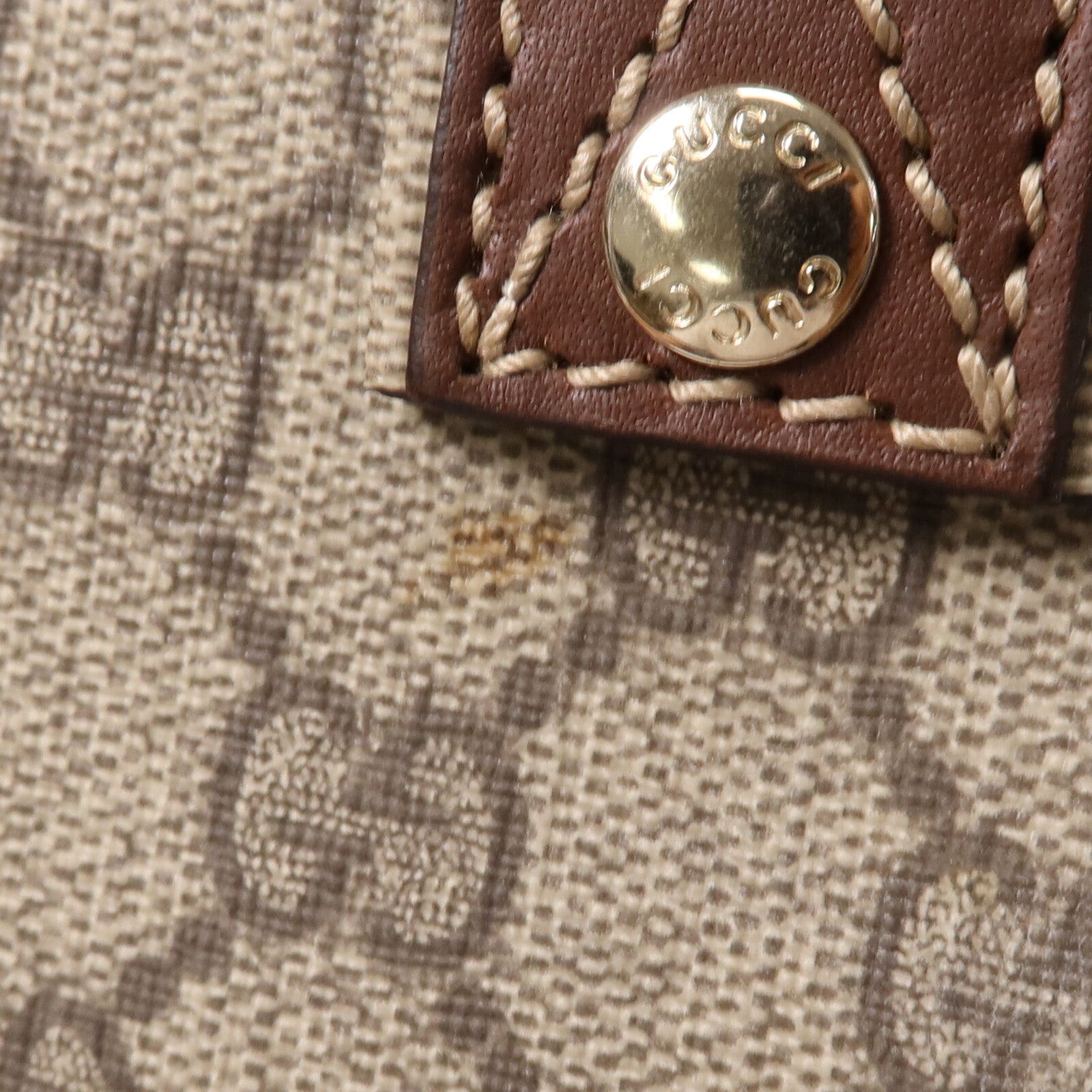 GUCCI 塗層帆布Tote Bag金扣手挽袋