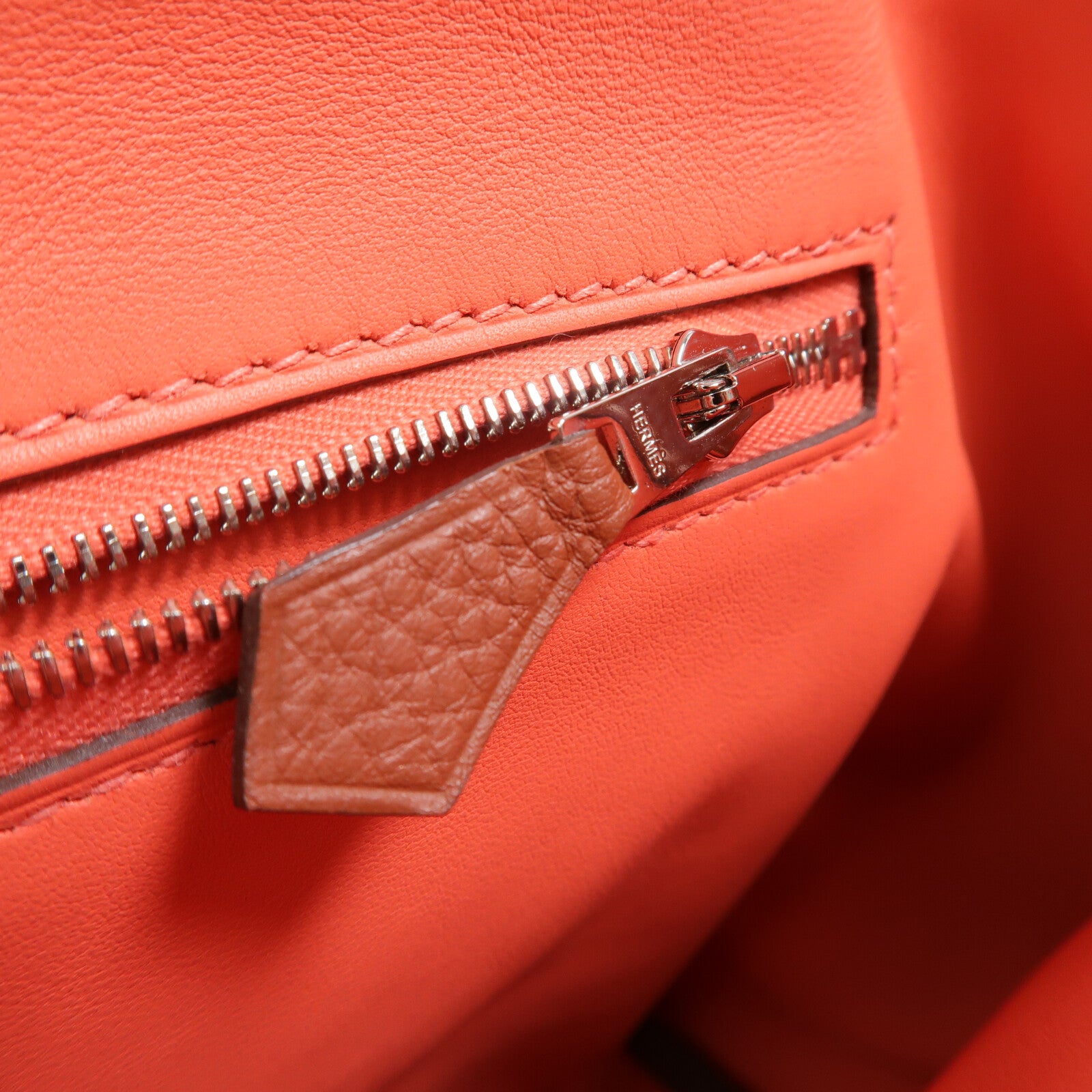 HERMES Togo/Swift皮革24/24 29cm手挽肩背兩用袋Sienne/Cuivre/Rose