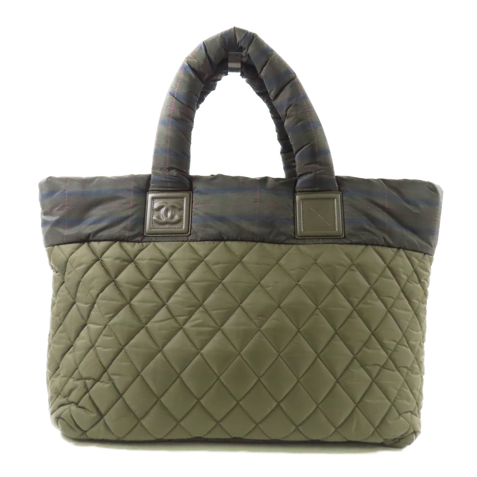 CHANEL 尼龍Cocoon銀扣肩背袋