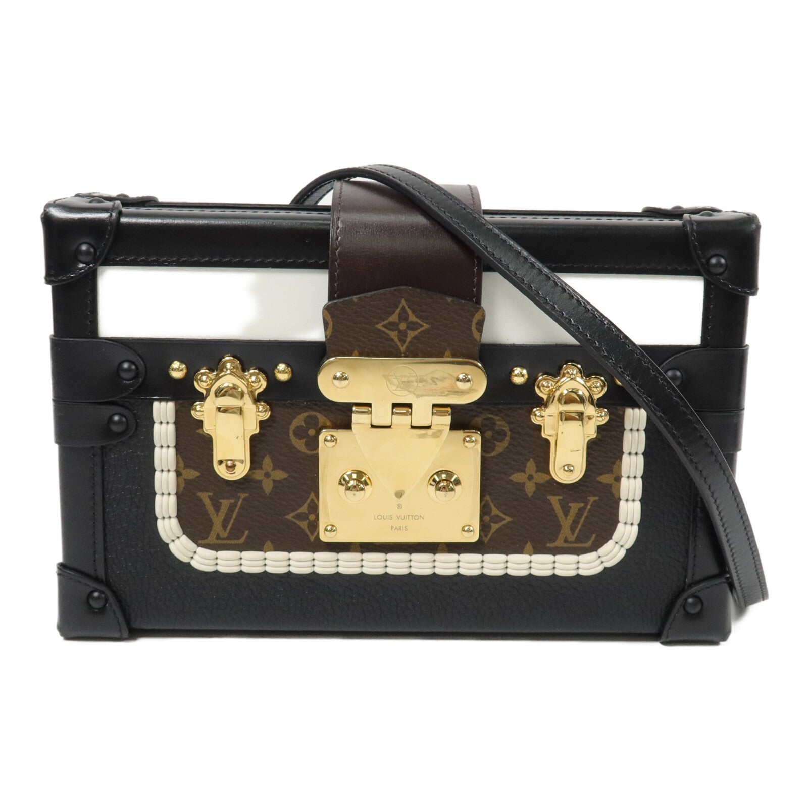LOUIS VUITTON 牛皮皮革Petite Malle肩背袋