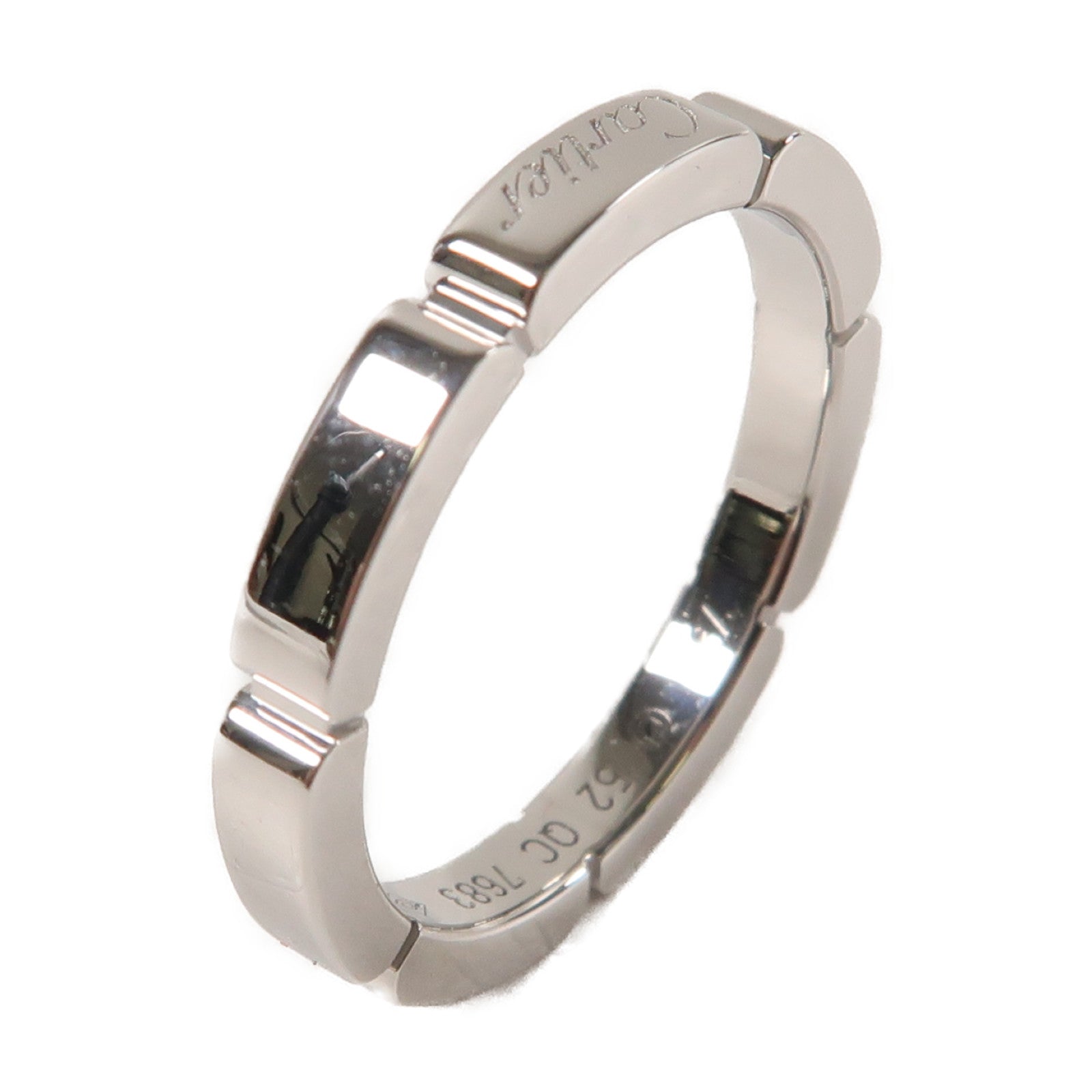CARTIER 【激減優惠】18K白金Maillon Panthere Wedding Ring戒指US#6