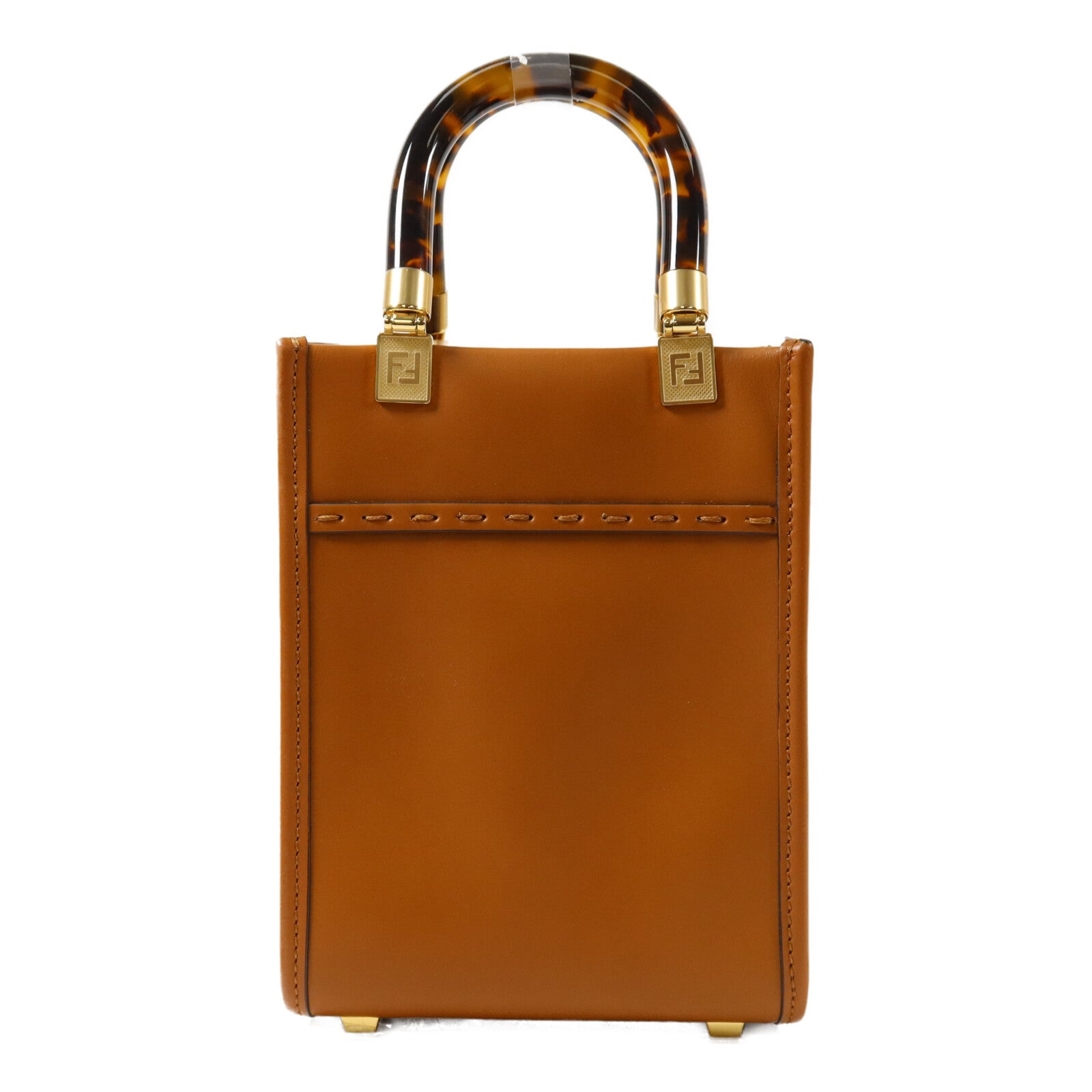 FENDI 牛皮皮革Mini Sunshine Shopper手挽肩背兩用袋