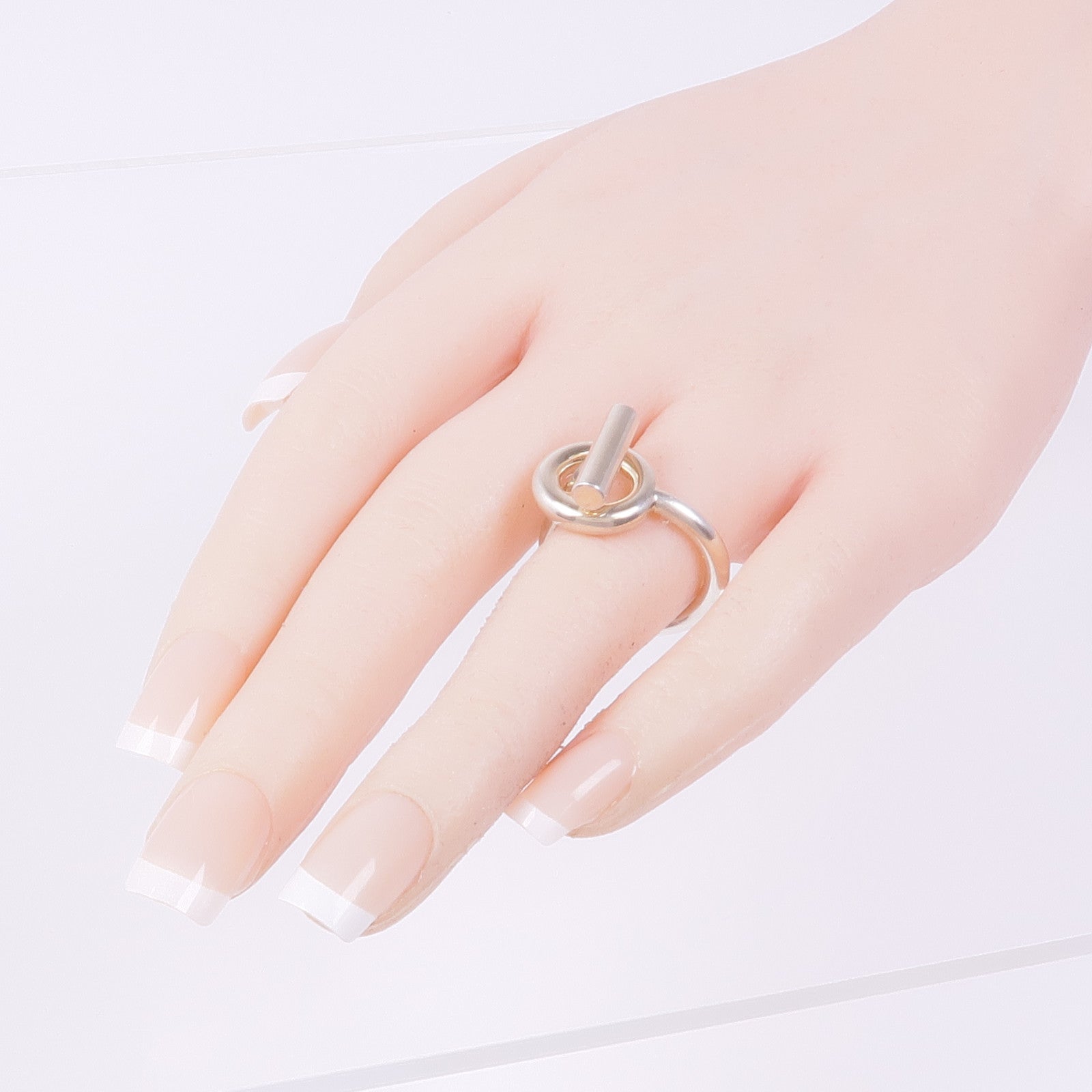 HERMES 925純銀Echappee Ring戒指Hermes#54/US#7