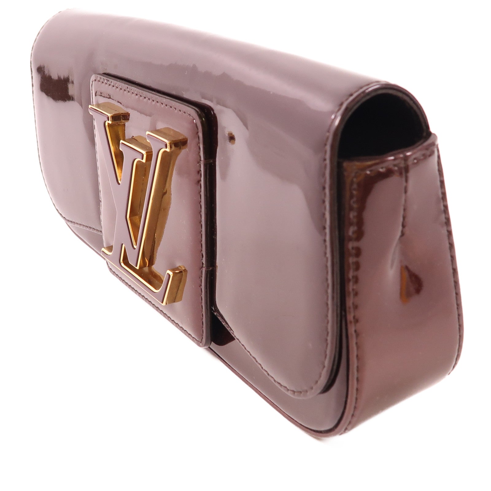 LOUIS VUITTON Vernis Pouchette Sobe金扣手拿包