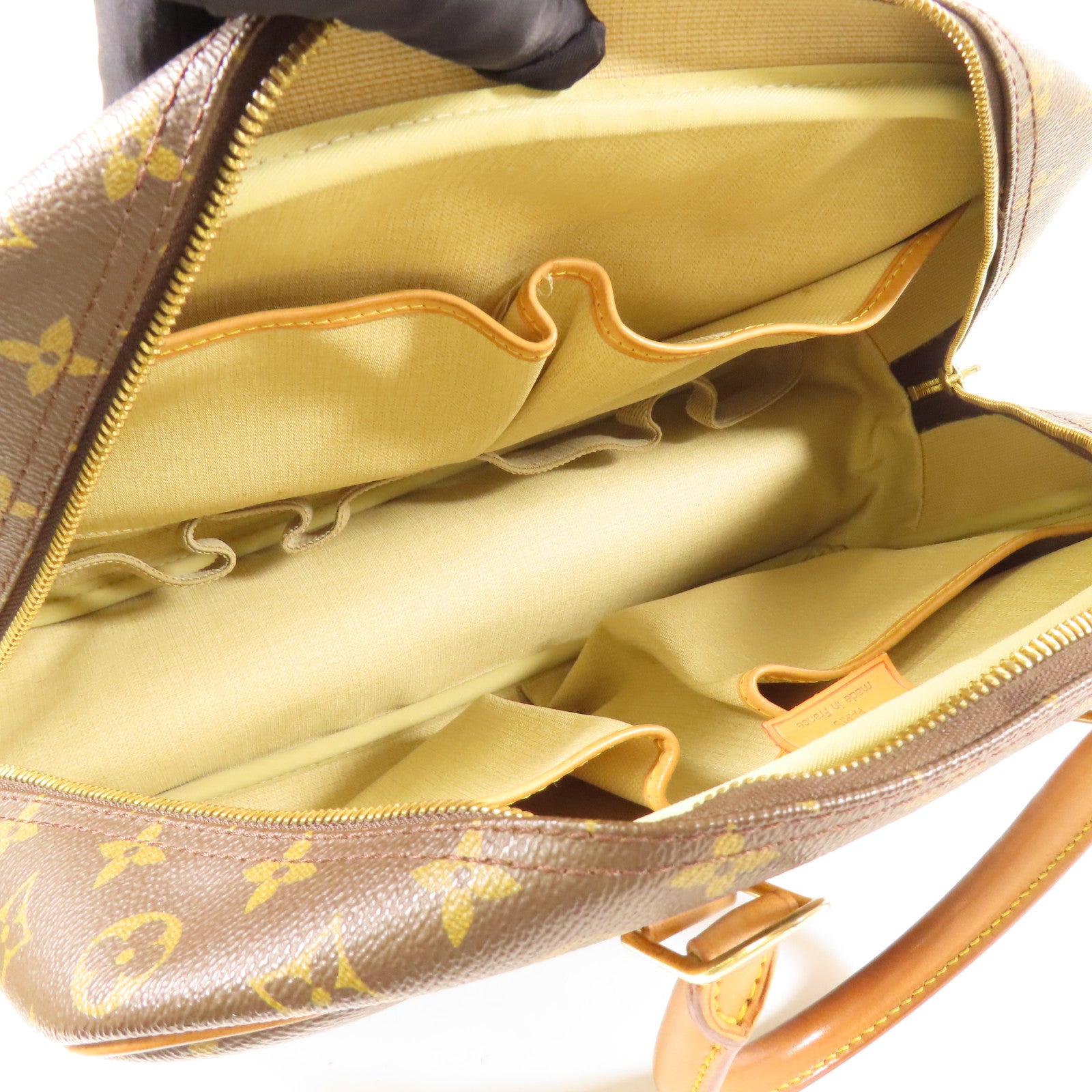 LOUIS VUITTON LV GHW Deauville Handbag M47270 Monogram Brown