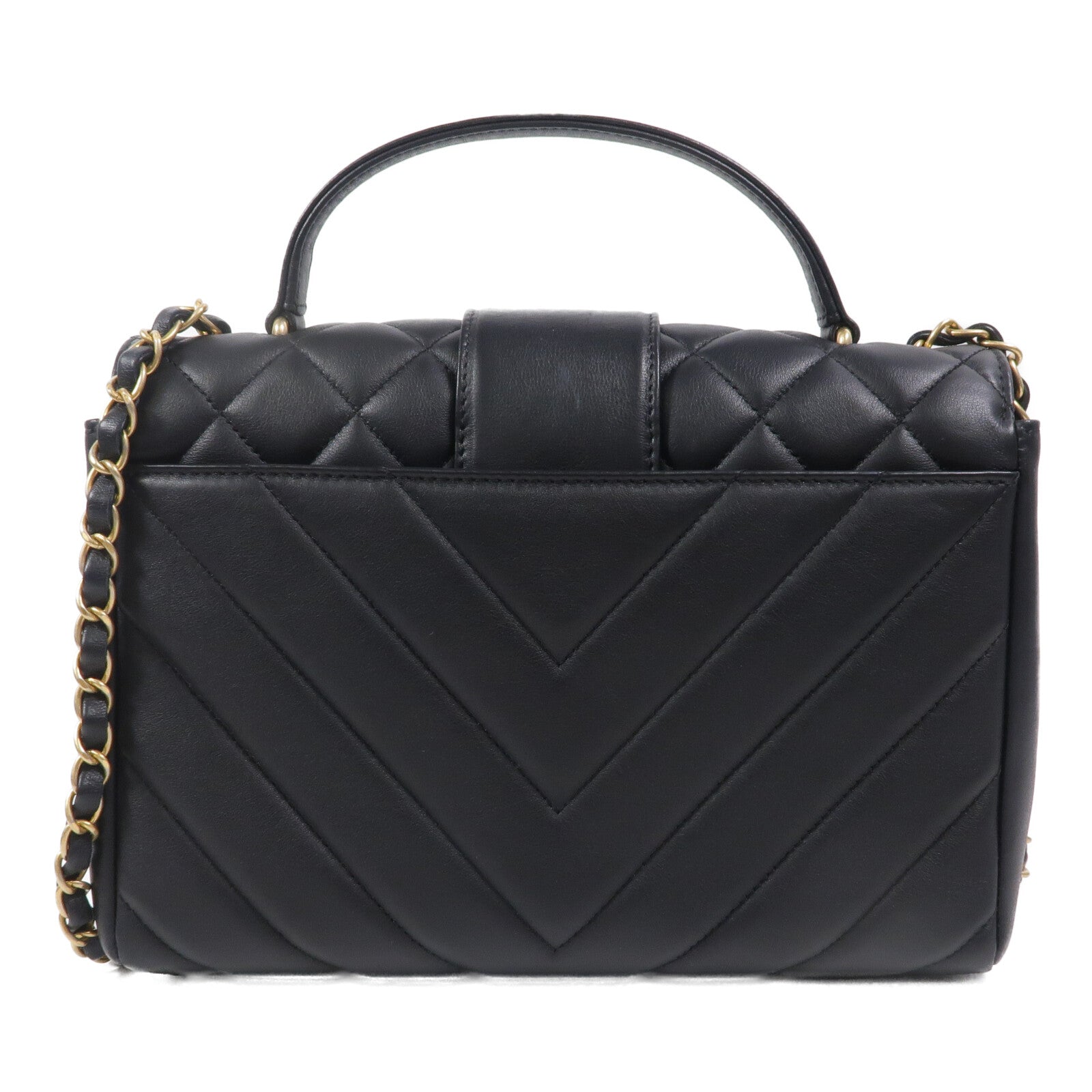 CHANEL 羊皮皮革In The City Top Handle Flap Bag手挽肩背兩用袋