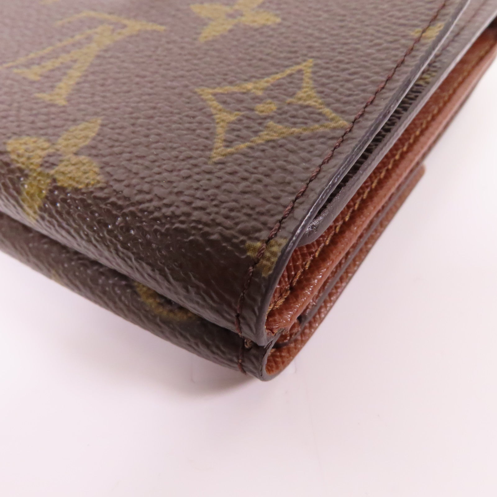 LOUIS VUITTON Monogram Wallet金扣錢包啡色