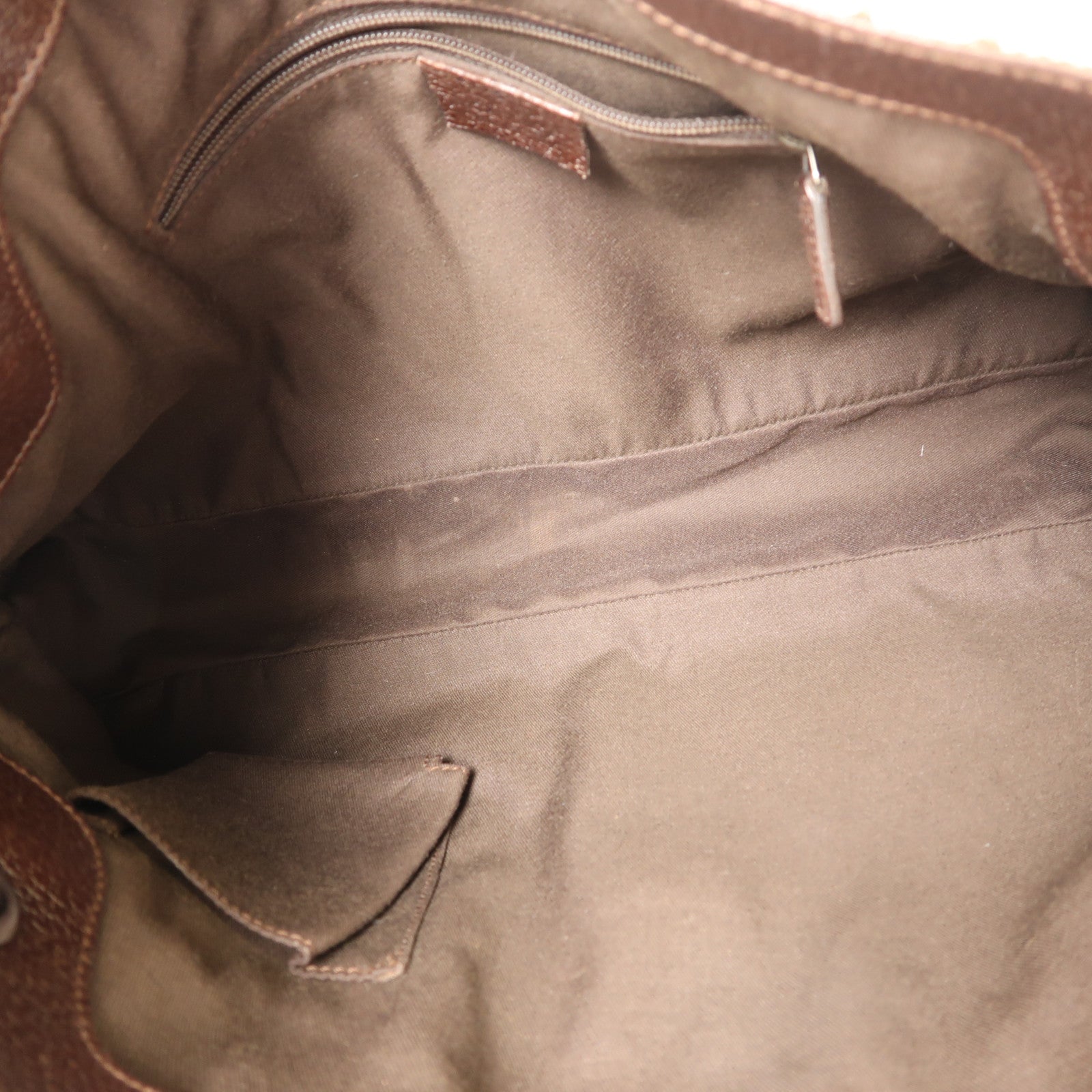 GUCCI 帆布Shoulder Bag肩背袋棕色