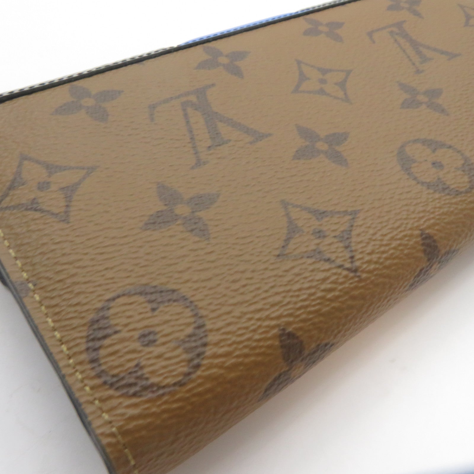 LOUIS VUITTON Monogram Kabuki Mask Sarah Wallet銀扣長錢包啡色彩色