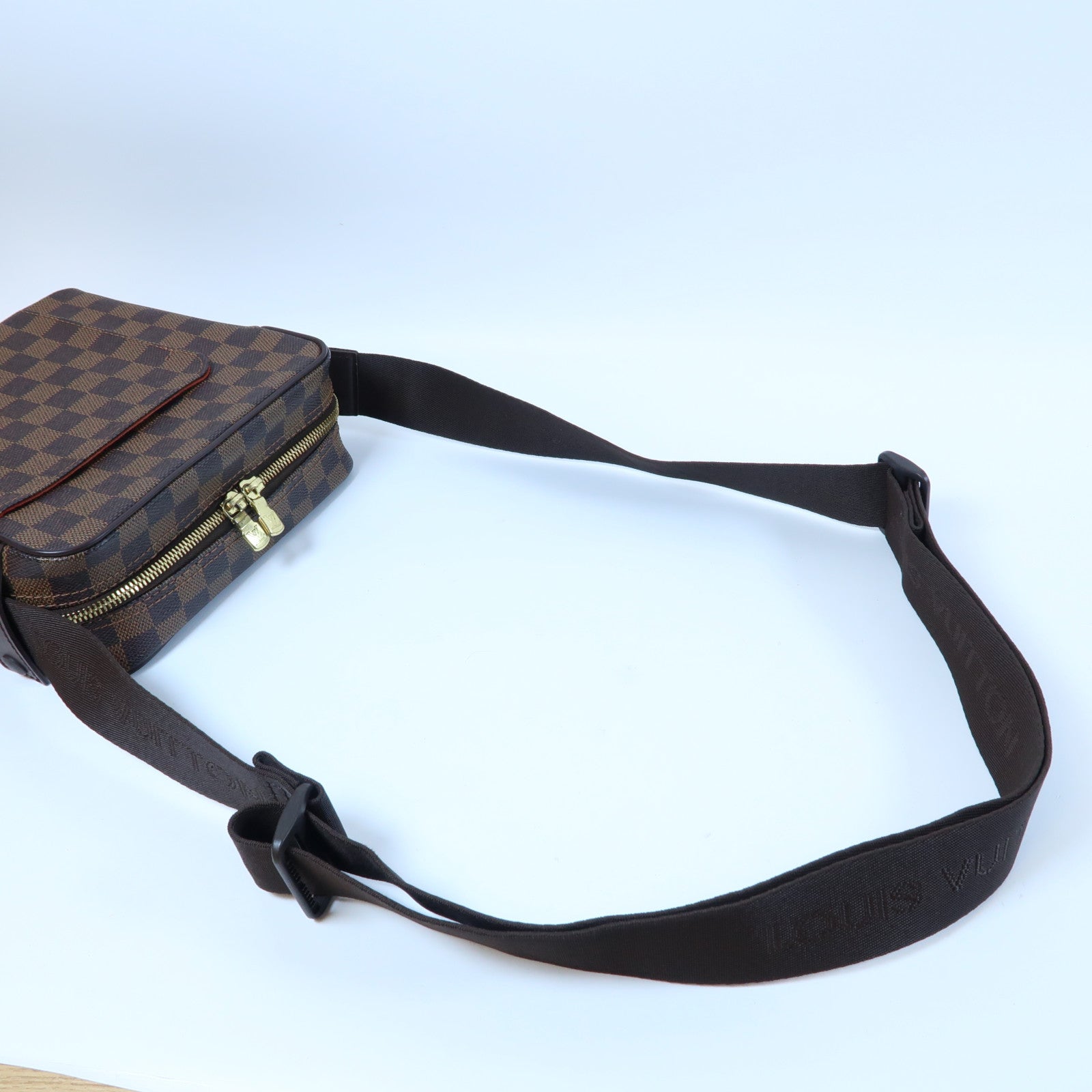 LOUIS VUITTON Damier Orav PM金扣肩背袋啡色