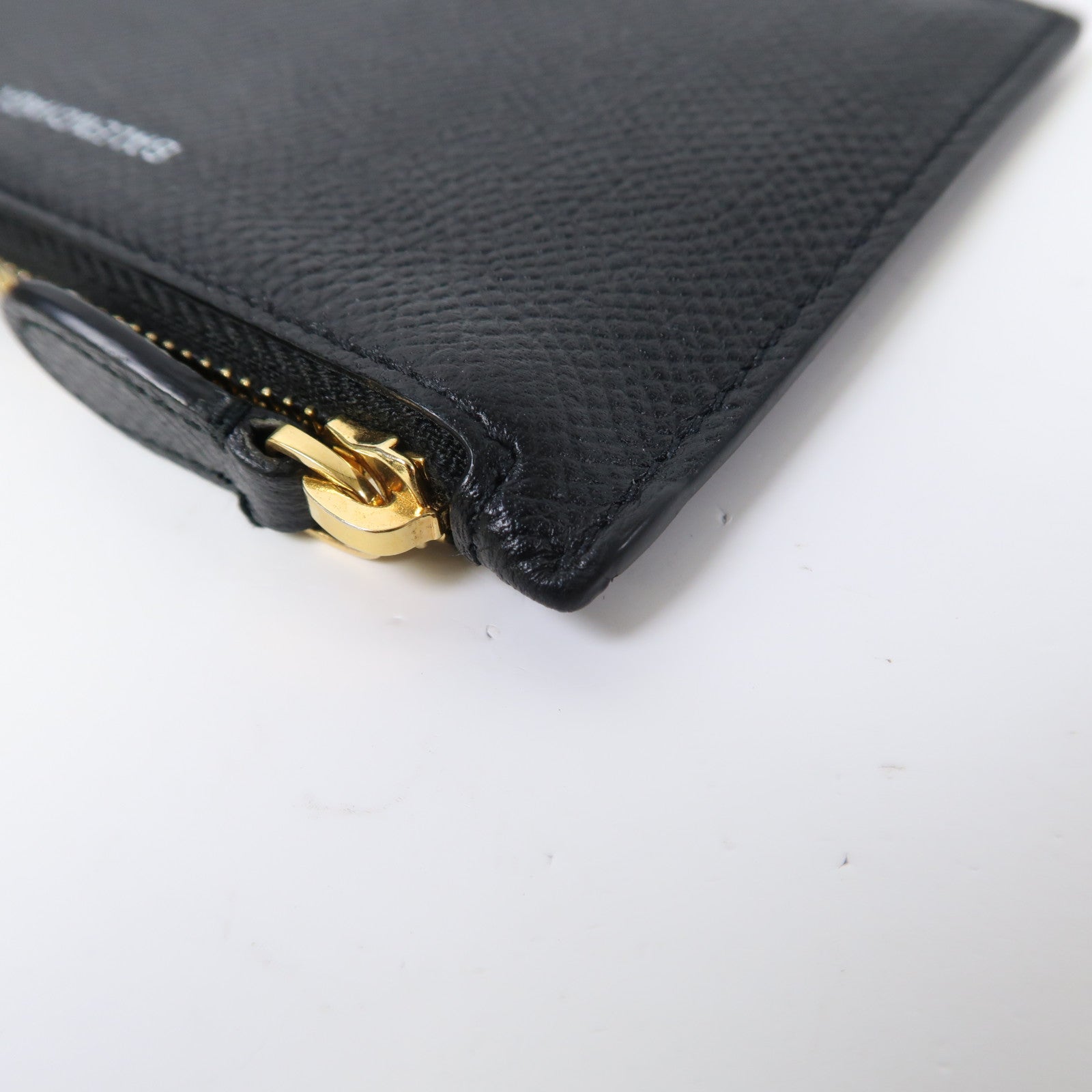 BALENCIAGA 牛皮皮革Card Case金扣卡片套黑色