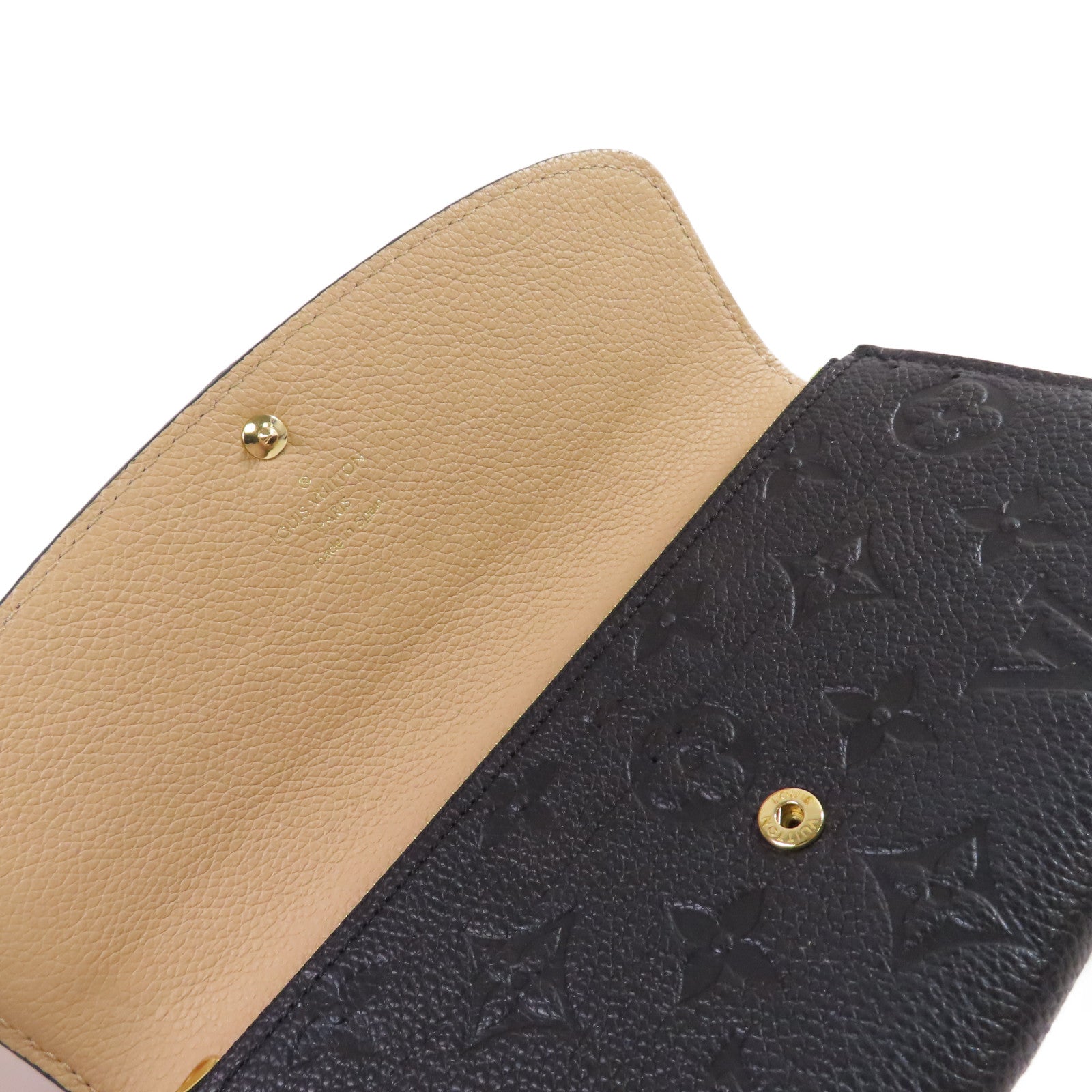 LOUIS VUITTON 【激減優惠】Monogram Empreinte Emilie Wallet金扣長錢包黑色