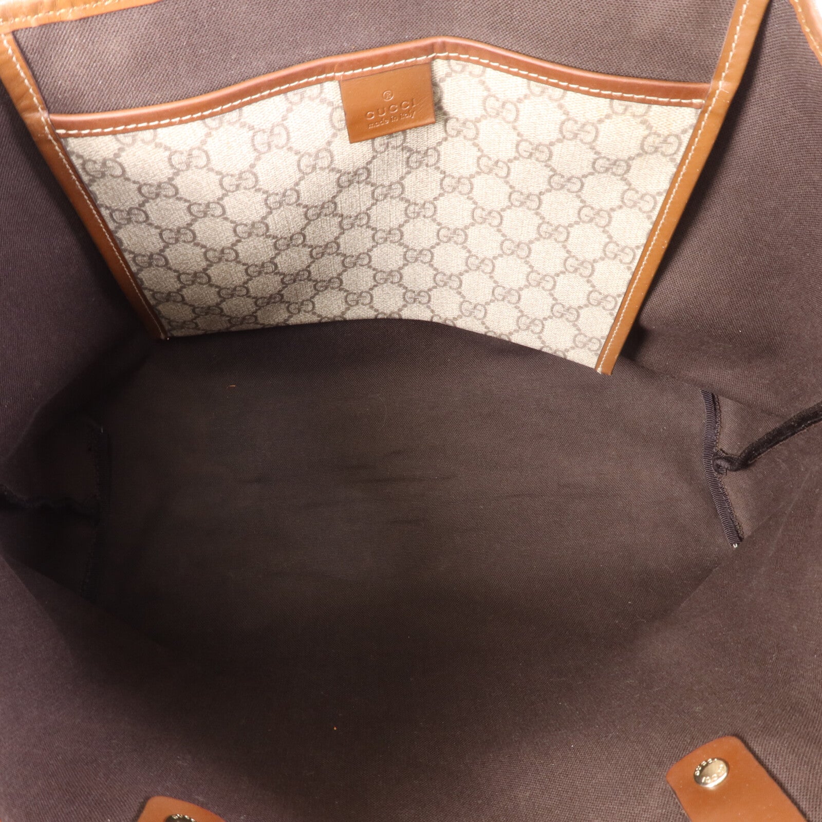 GUCCI 塗層帆布Tote Bag金扣手挽袋