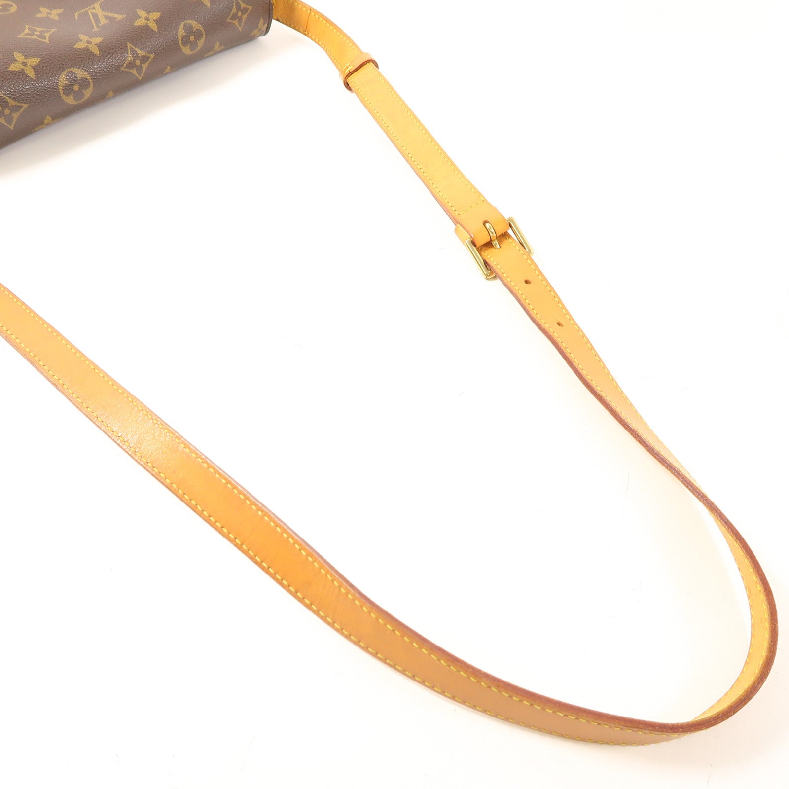 LOUIS VUITTON 【激減優惠】Monogram Saint Cloud GM金扣肩背袋啡色