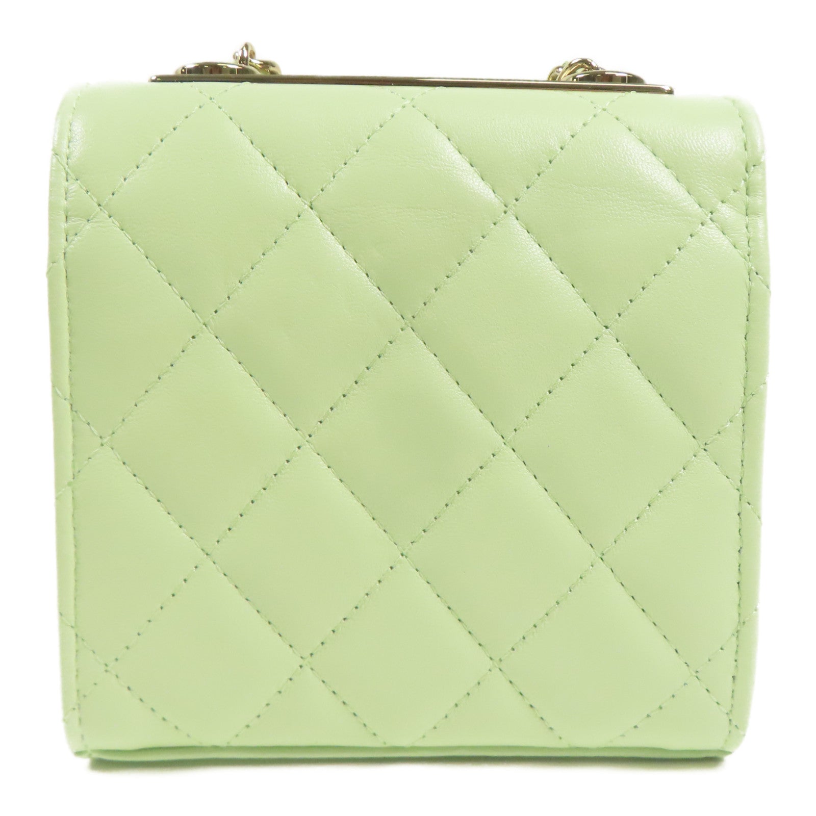 CHANEL 羊皮皮革Shoulder Bag金扣鏈帶肩背袋