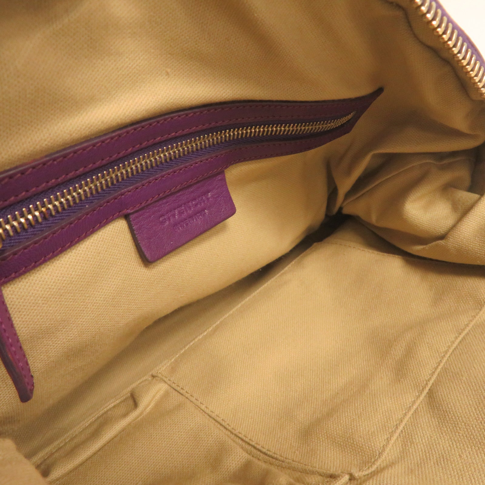 GIVENCHY 【激減優惠】牛皮皮革2Way Shoulder Bag金扣手挽肩背兩用袋紫色