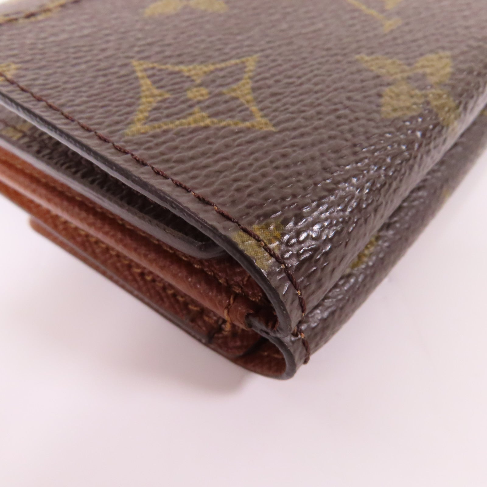 LOUIS VUITTON Monogram Wallet金扣錢包啡色