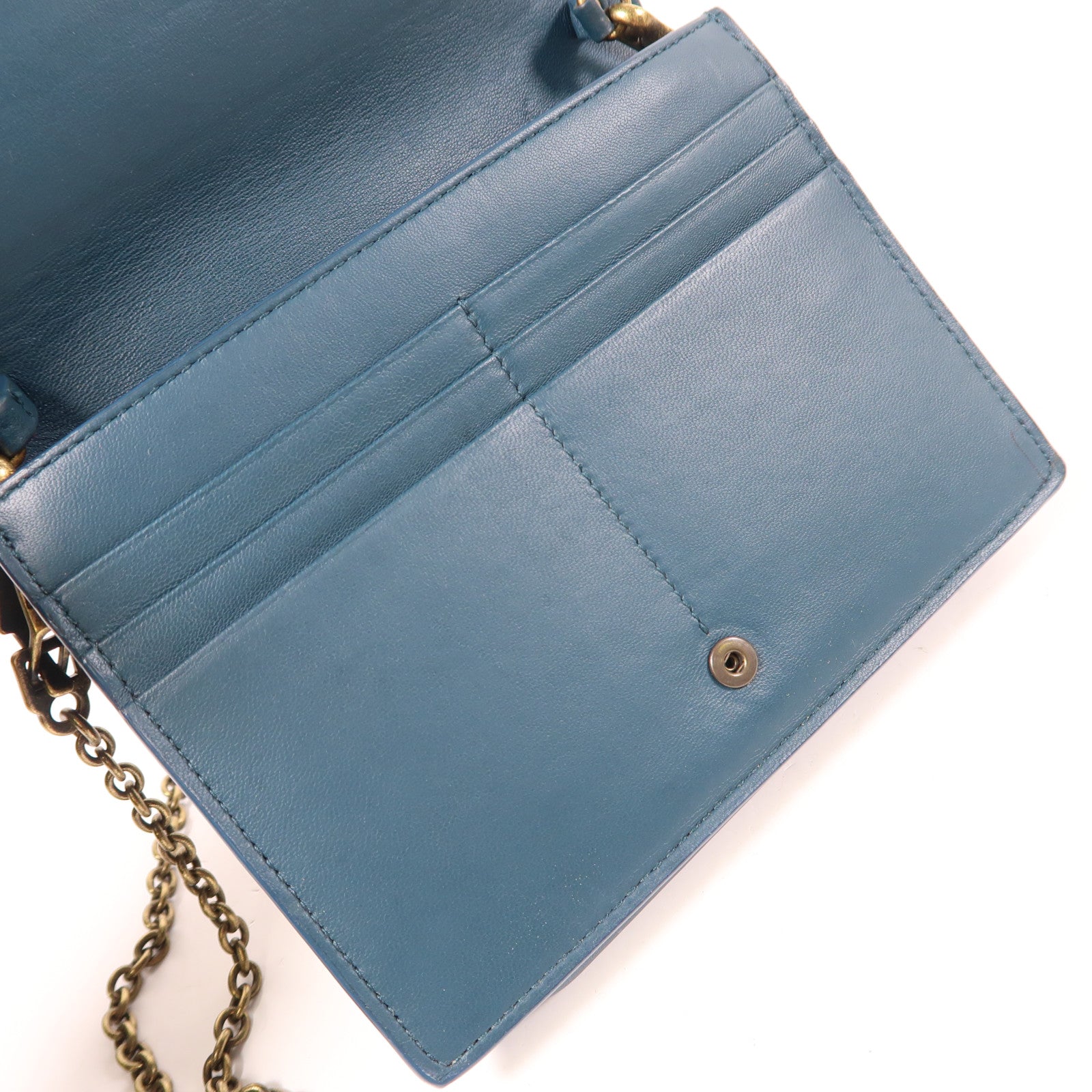 BOTTEGA VENETA 【激減優惠】羊皮皮革Shoulder Bag金扣肩背袋