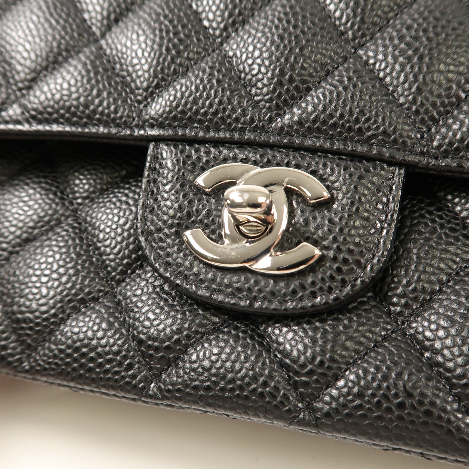 CHANEL 牛皮皮革Classic 25銀扣鏈帶肩背袋