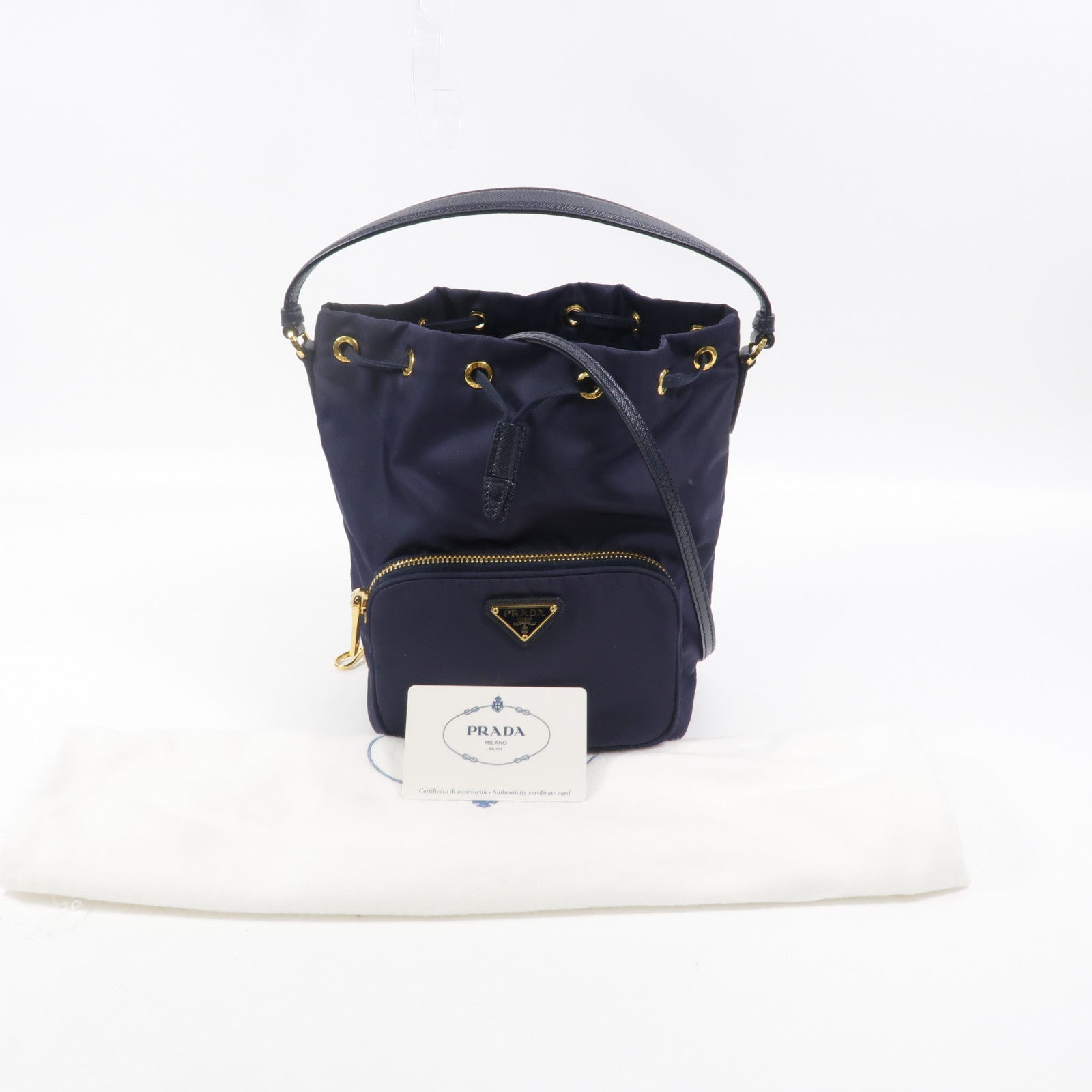 PRADA 尼龍Bucket Bag手挽肩背兩用袋