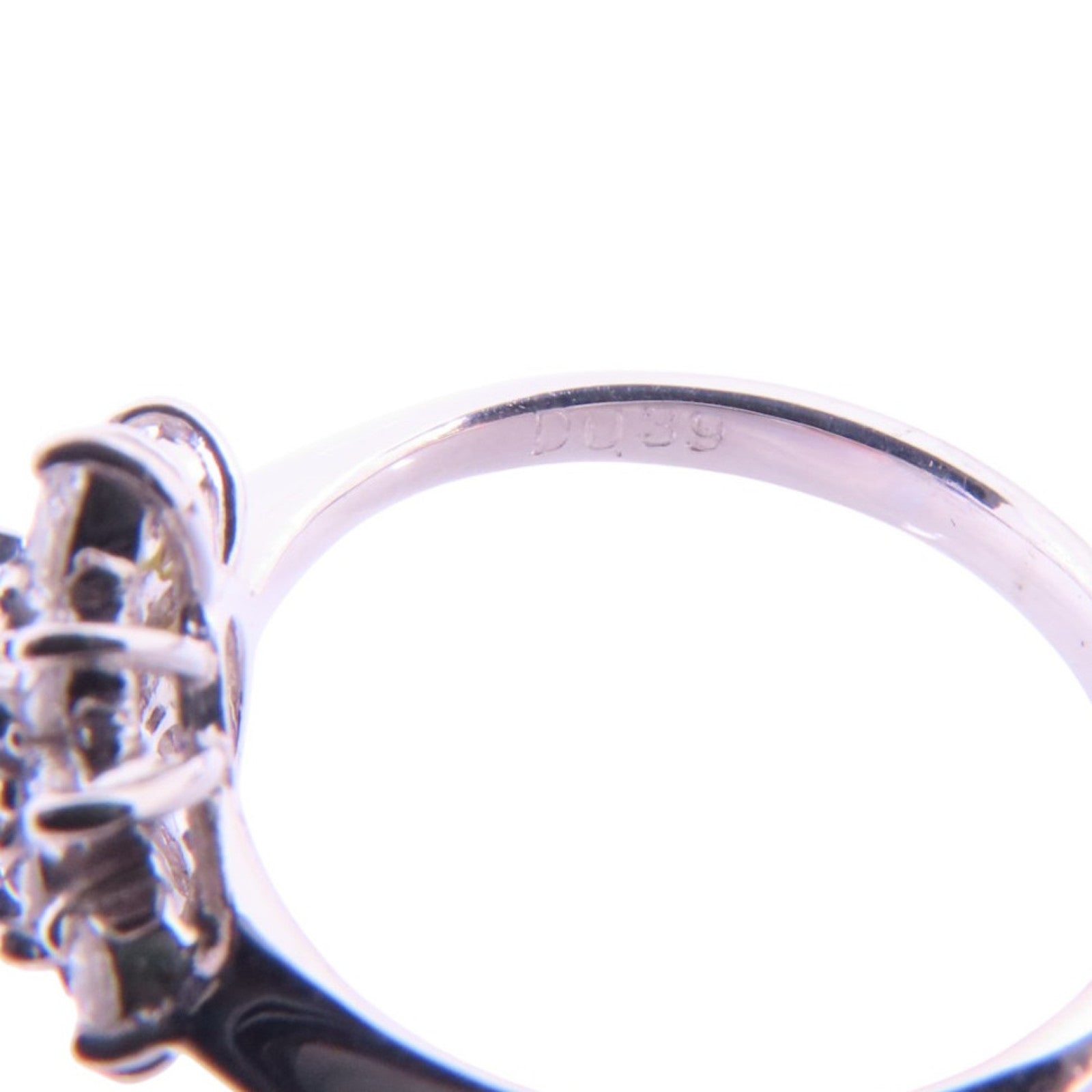 JEWELRY 【激減優惠】PT900鉑金/藍寶石/鑽石Sapphire Diamond Ring戒指US#5.25