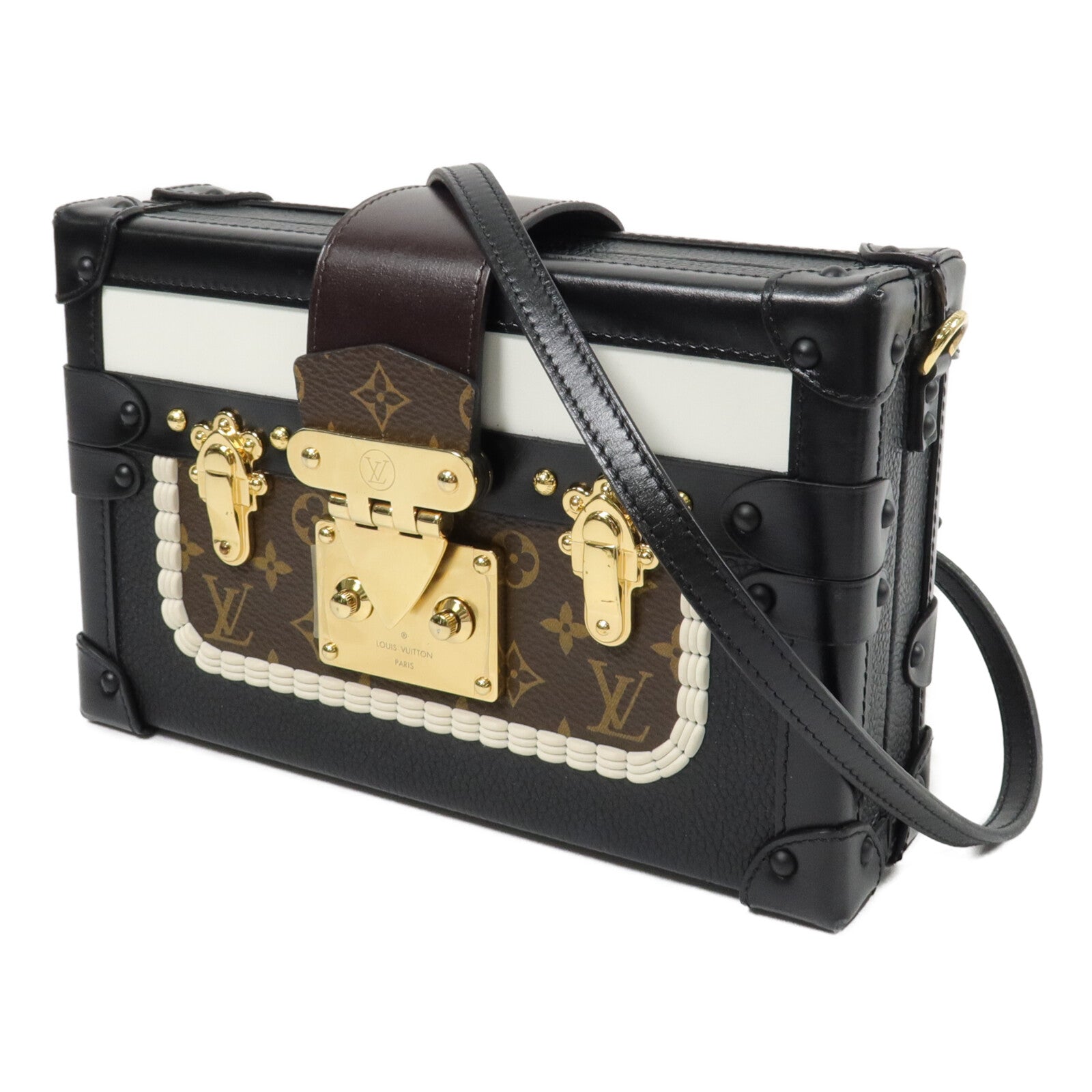 LOUIS VUITTON 牛皮皮革Petite Malle肩背袋