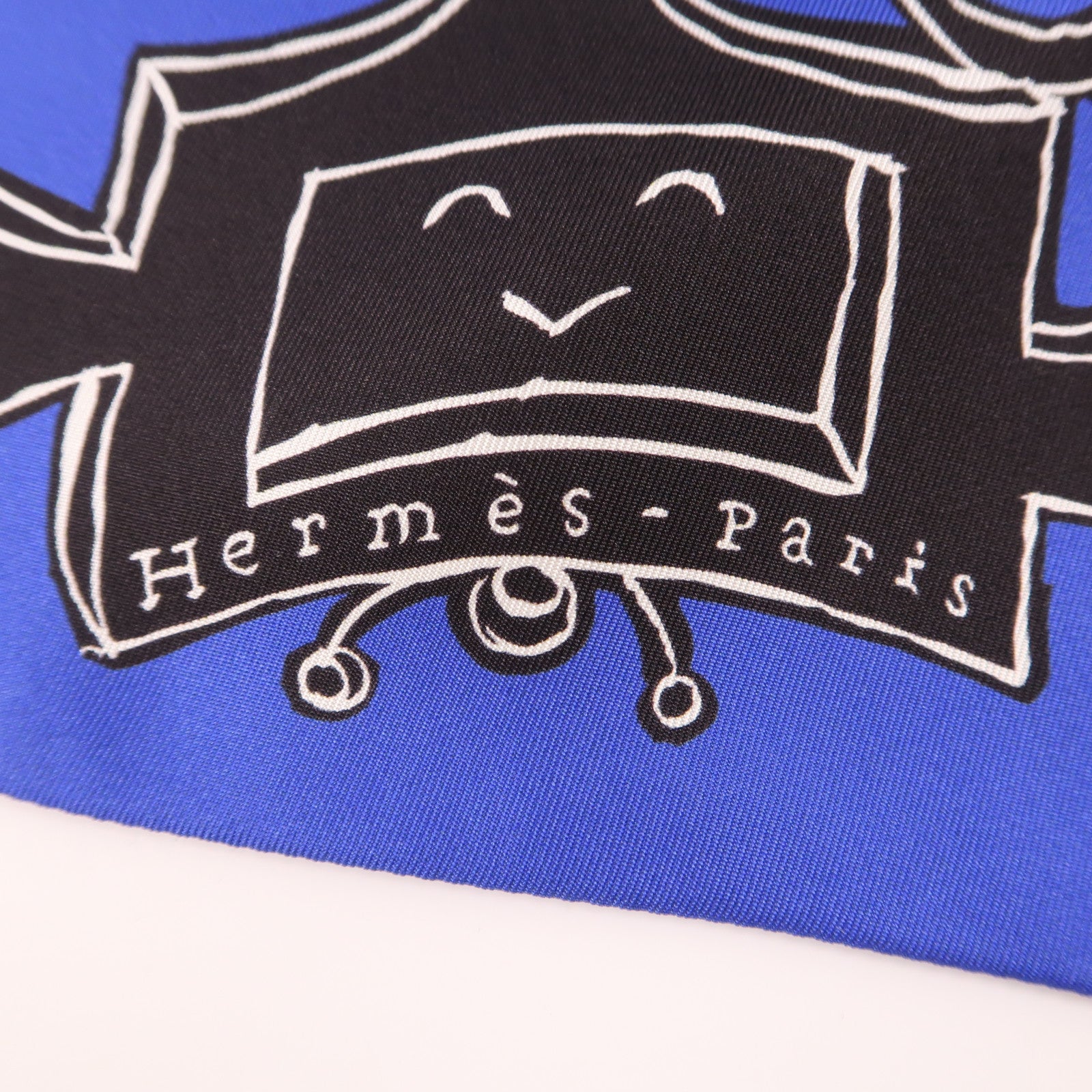 HERMES 絲質Max Twilly絲巾Blue