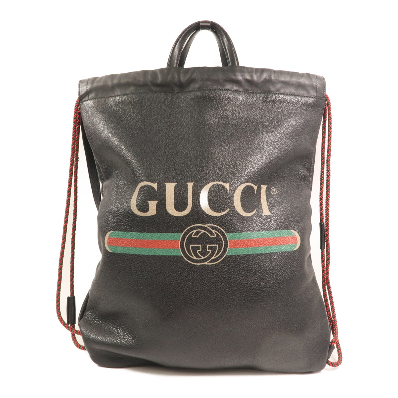 GUCCI 牛皮皮革Rucksack金扣背包