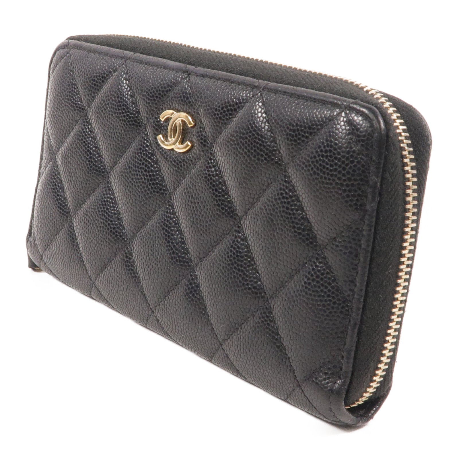CHANEL 牛皮皮革Classic Medium Zipped Wallet長錢包
