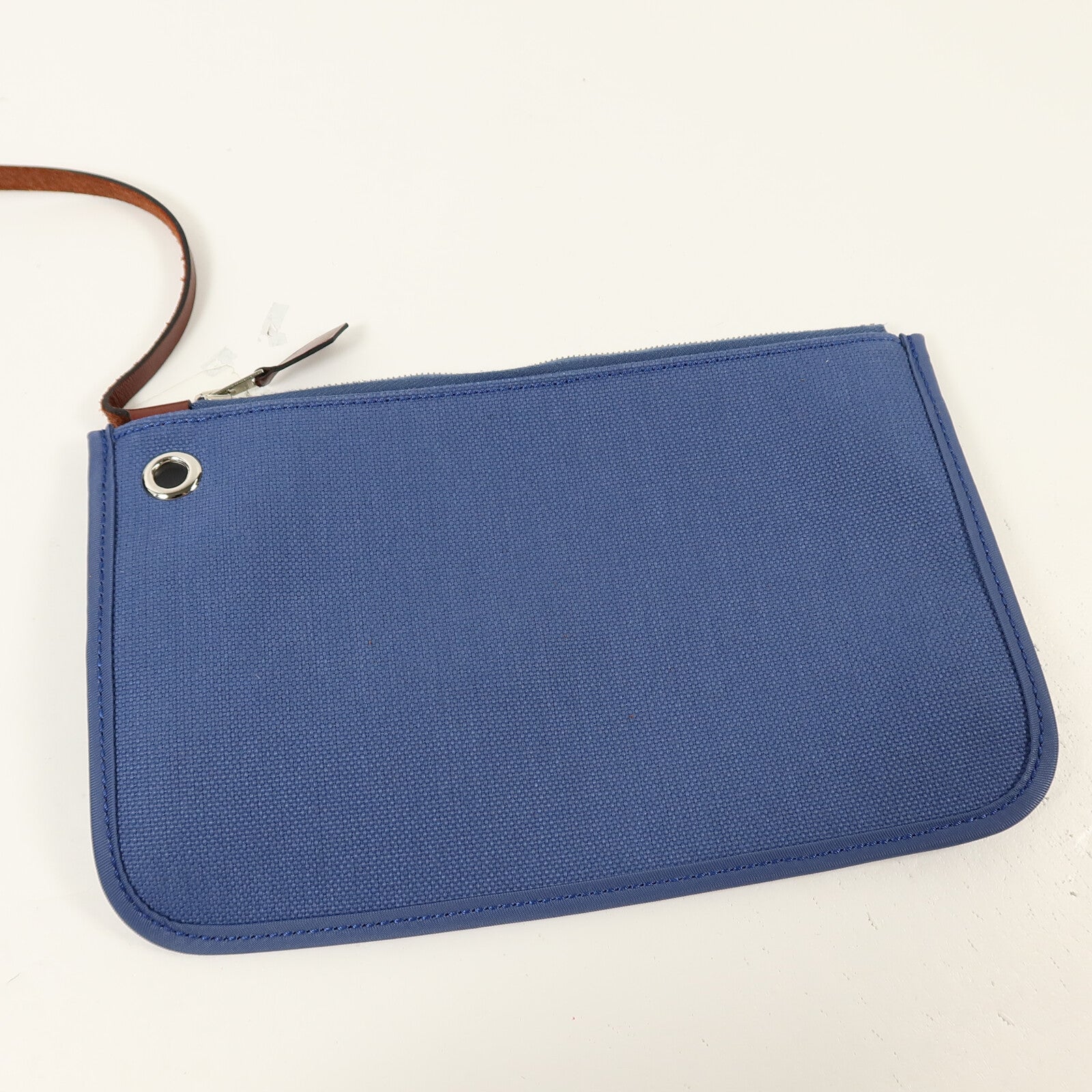 HERMES 帆布Herbag PM手挽肩背兩用袋Bleu Agate
