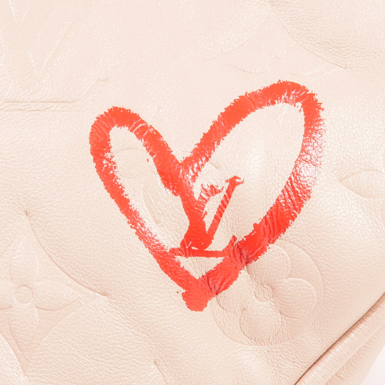 LOUIS VUITTON 羊皮皮革Sac Coeur Fall in Love Heart Box金扣肩背袋