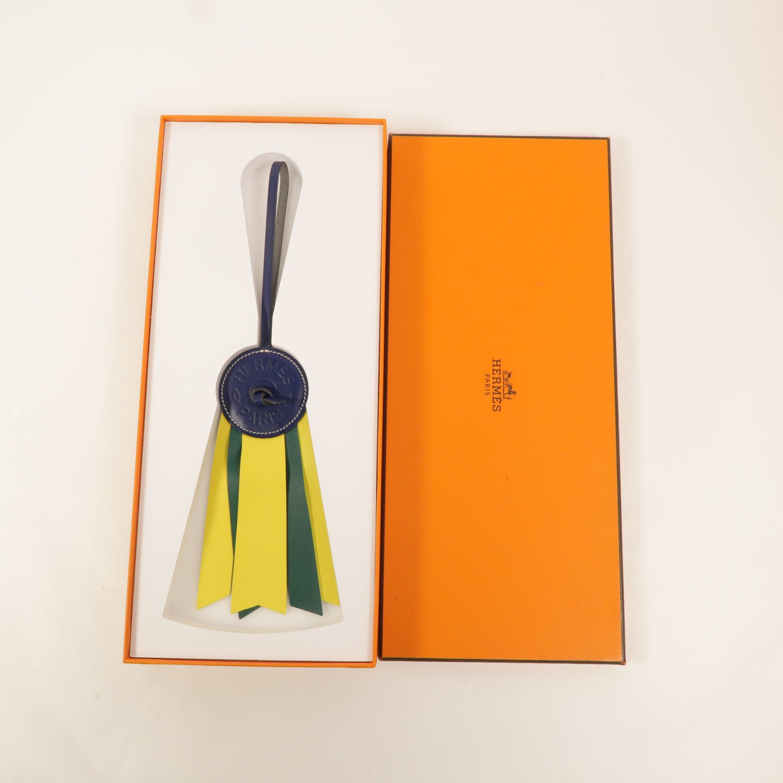 HERMES Vache Hunter/Milo皮革Paddock Flot掛飾