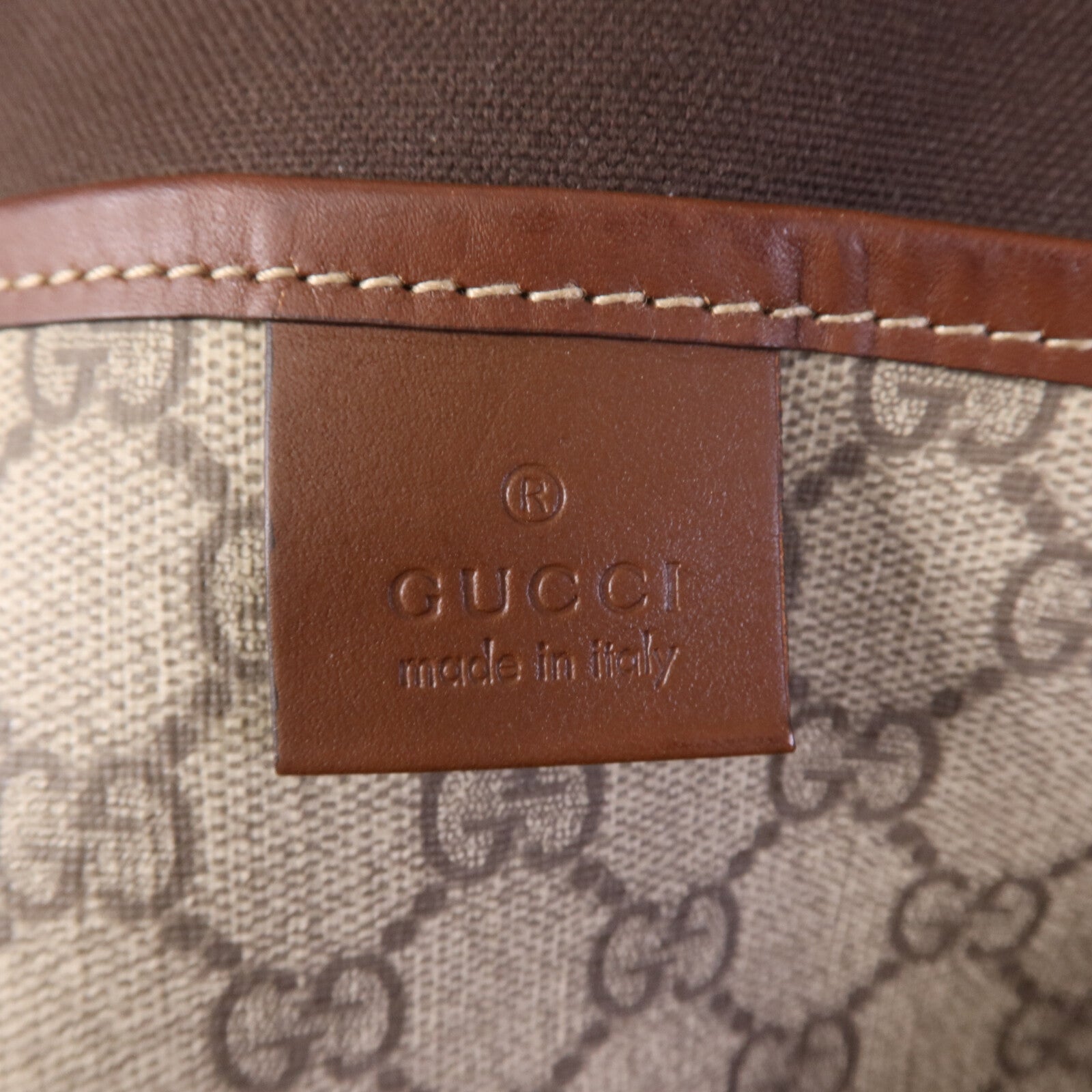 GUCCI 塗層帆布Tote Bag金扣手挽袋