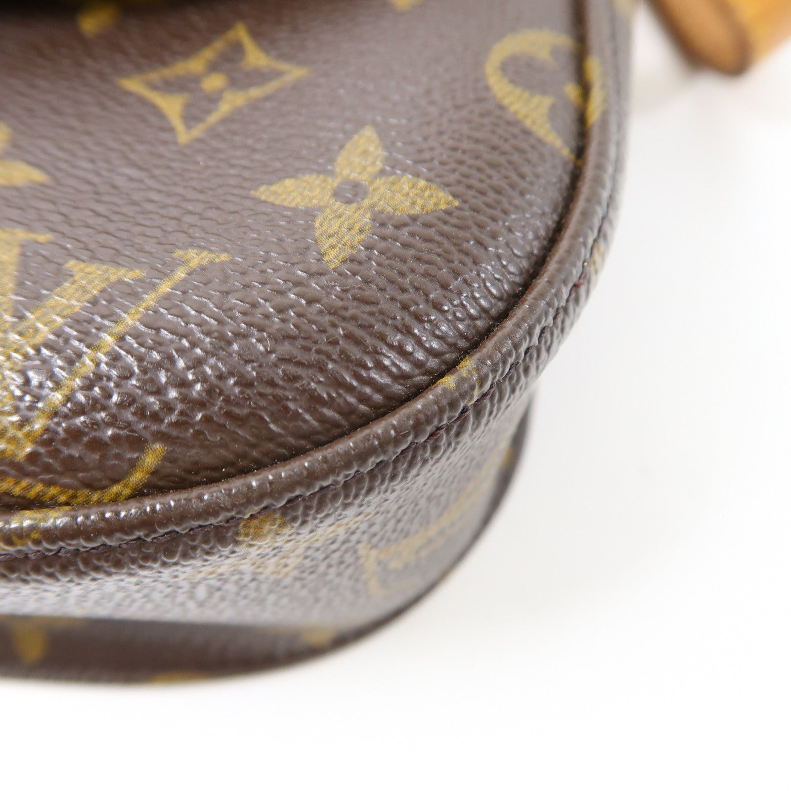 LOUIS VUITTON 【激減優惠】Monogram Saint Cloud GM金扣肩背袋啡色