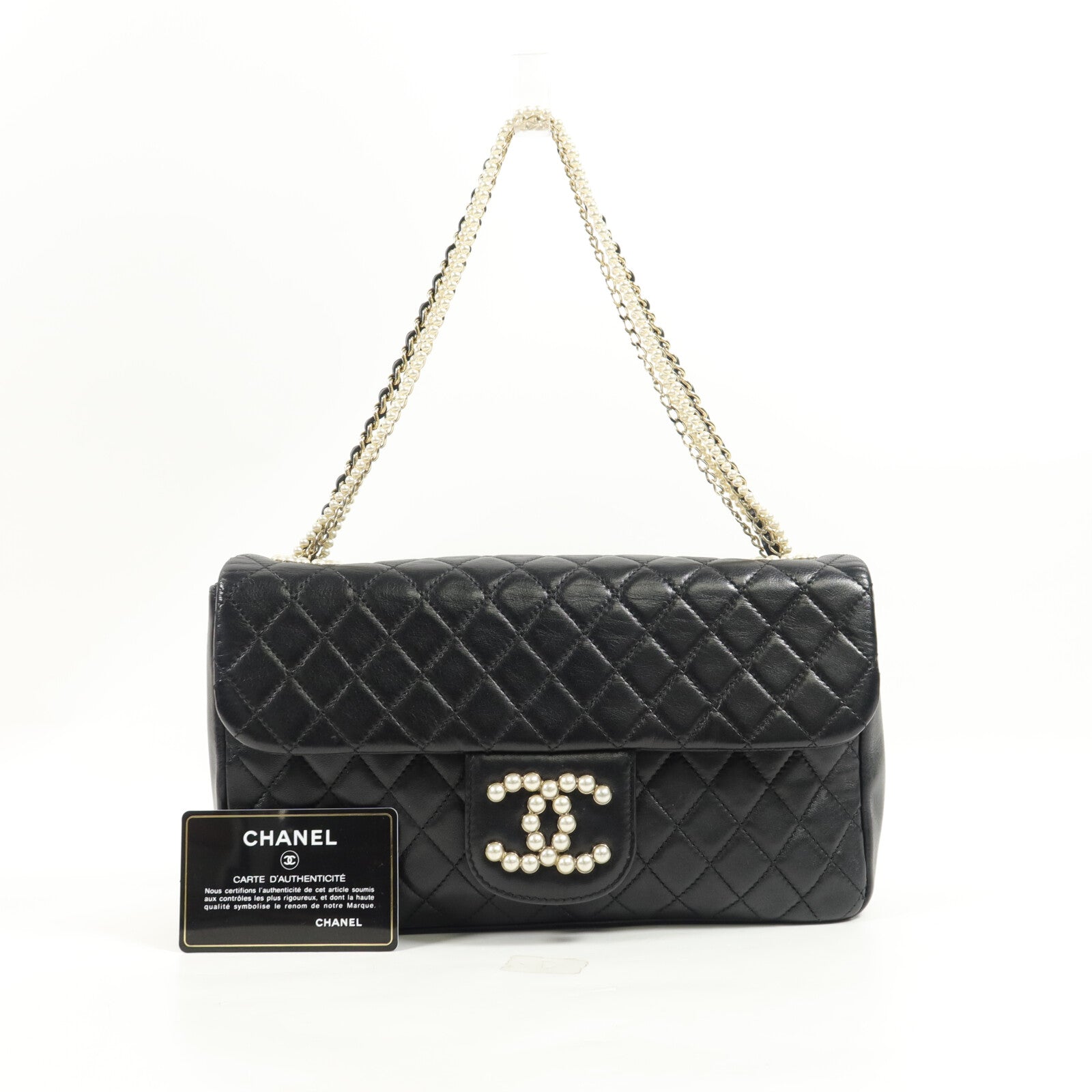 CHANEL 羊皮皮革Chain Shoulder鏈帶肩背袋