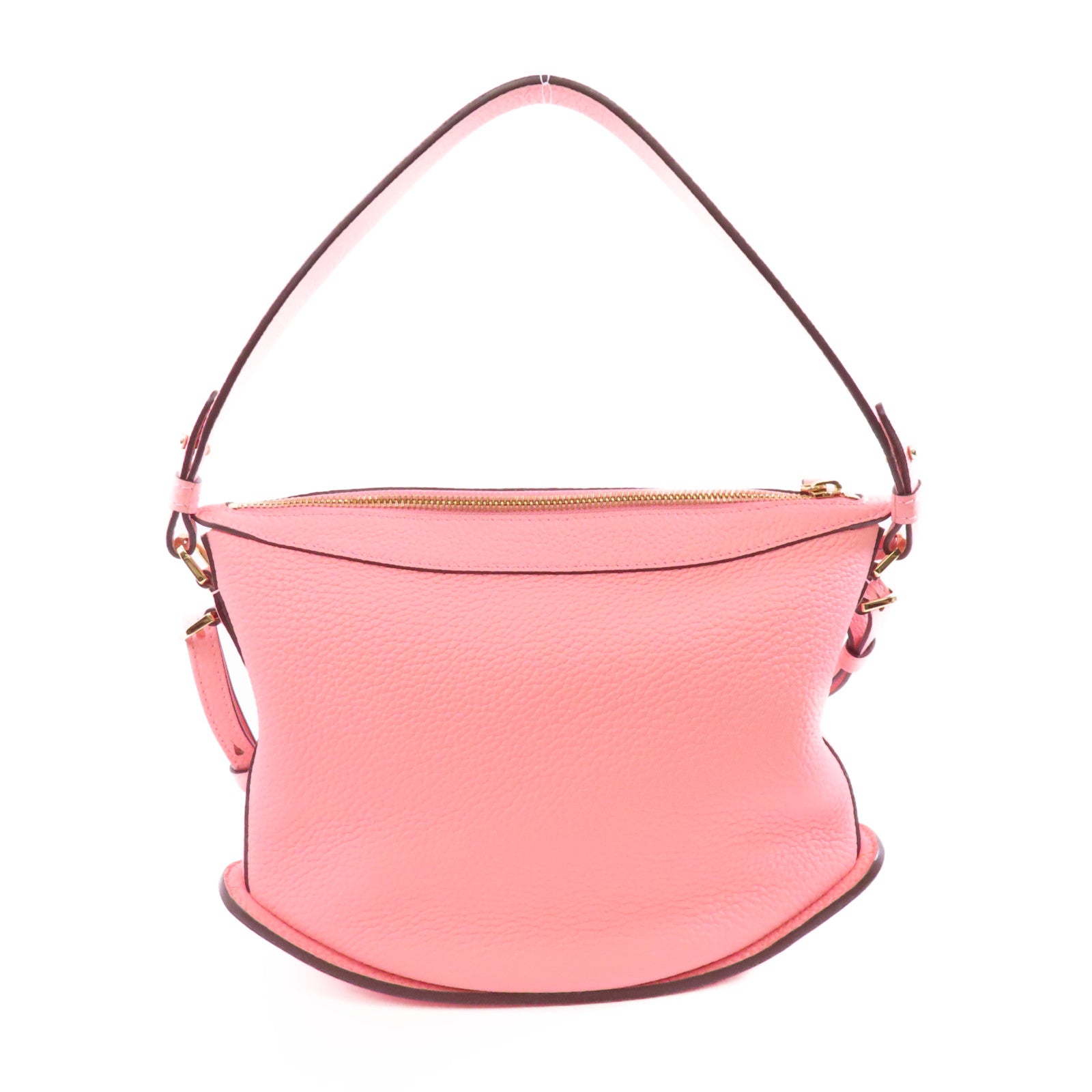 Delvaux Taurillon Soft Pin Swing金扣手挽肩背兩用袋粉紅色