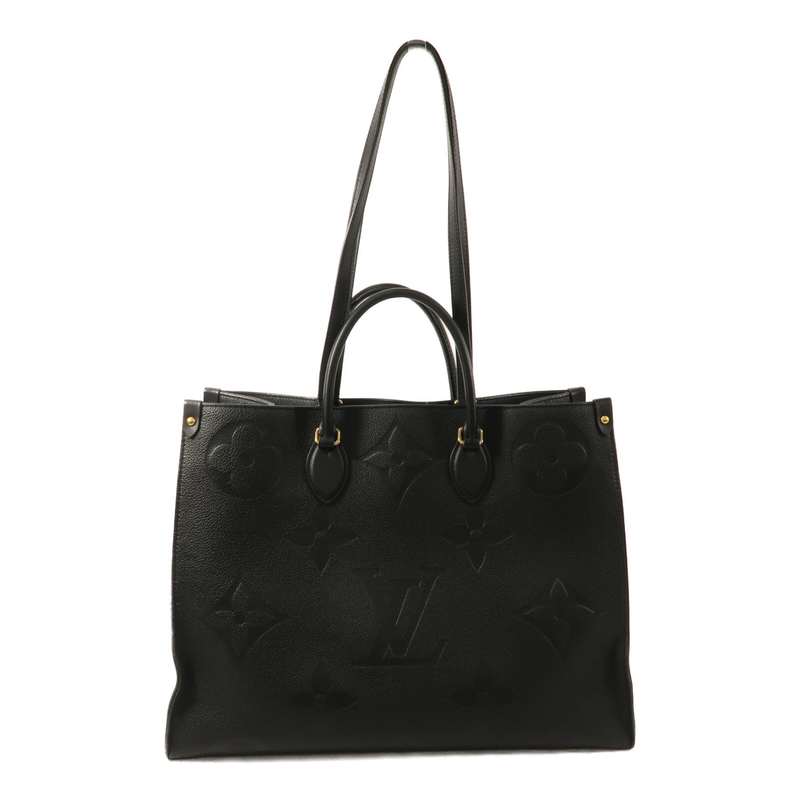 LOUIS VUITTON Monogram Empreinte On The Go GM手挽肩背兩用袋