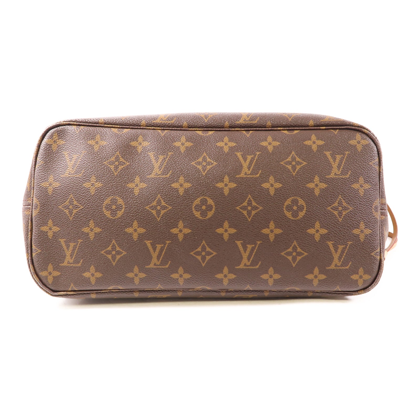LOUIS VUITTON Monogram Neverfull MM金扣手挽袋