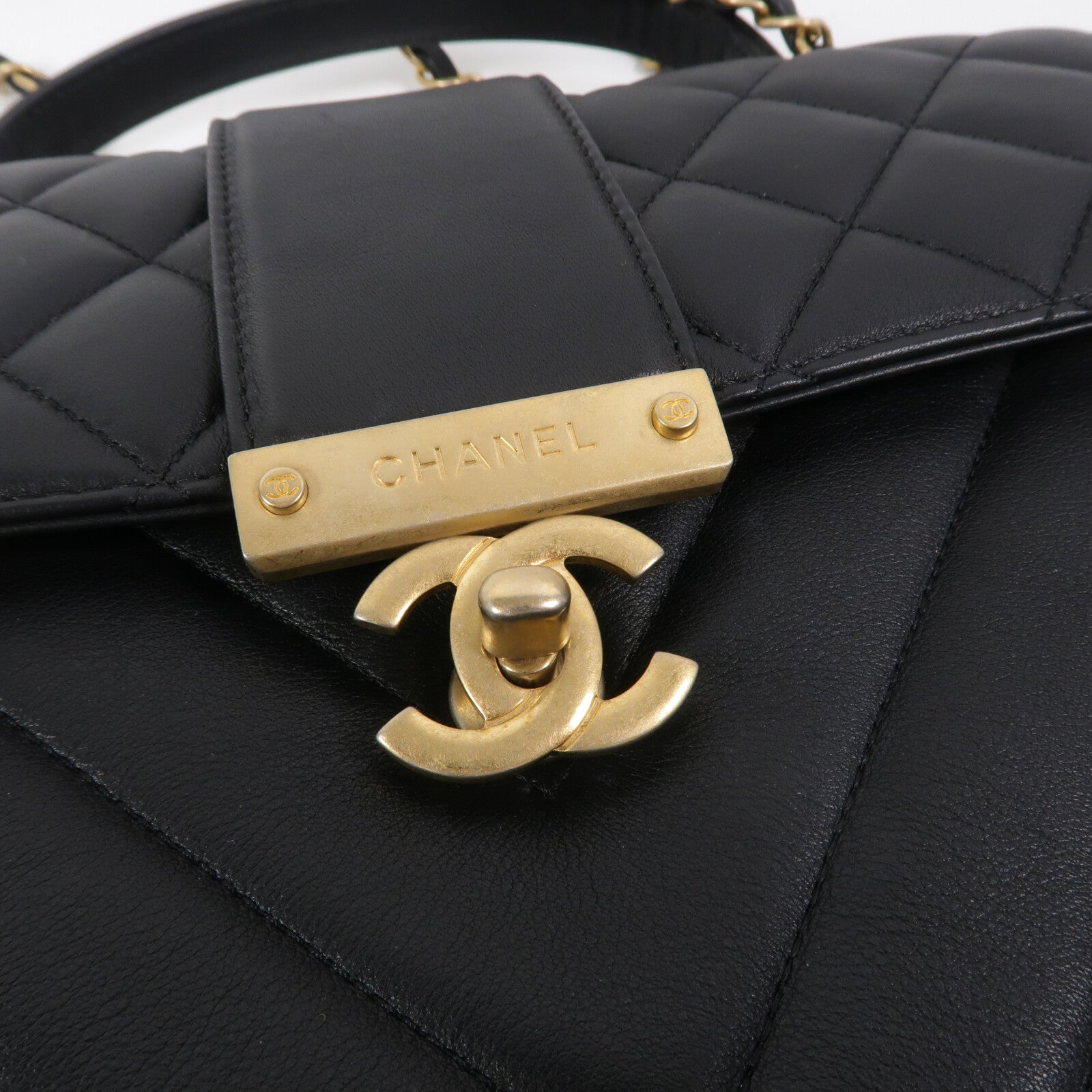 CHANEL 羊皮皮革In The City Top Handle Flap Bag手挽肩背兩用袋