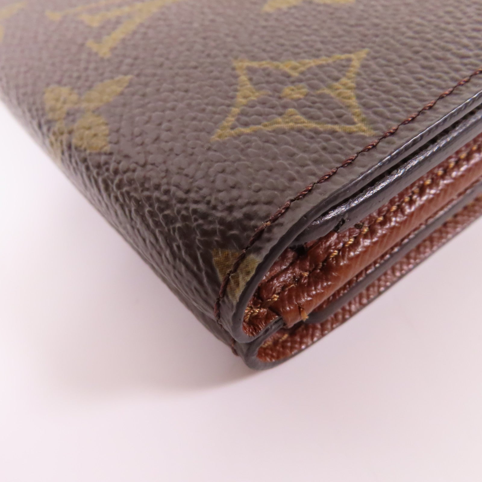 LOUIS VUITTON Monogram Wallet金扣錢包啡色