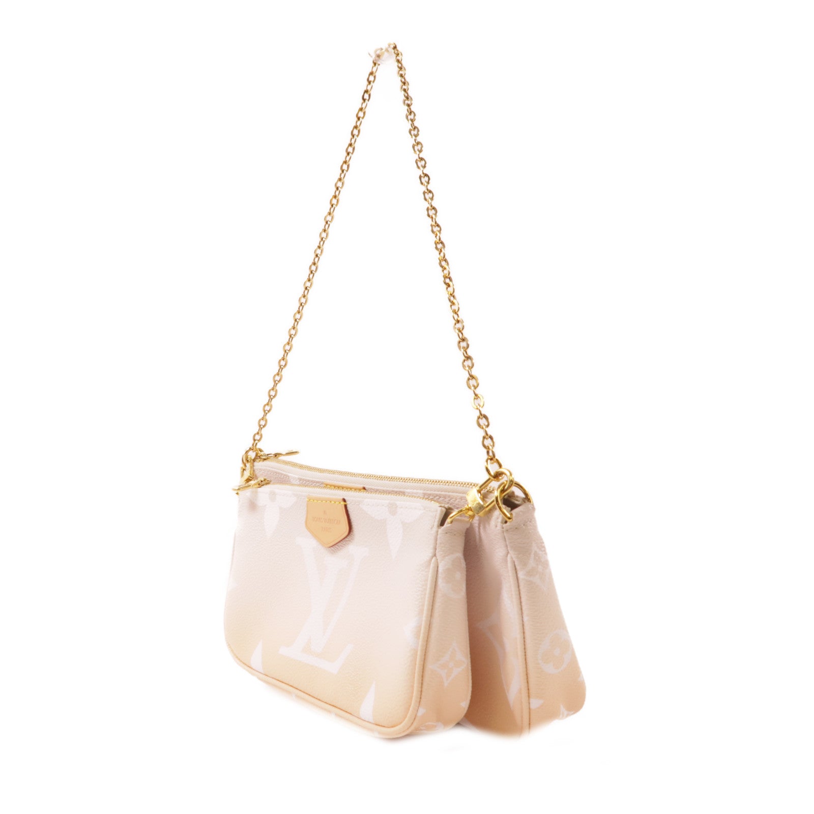LOUIS VUITTON 【激減優惠】Monogram Giant Multi Pochette Accessoires金扣手挽肩背兩用袋