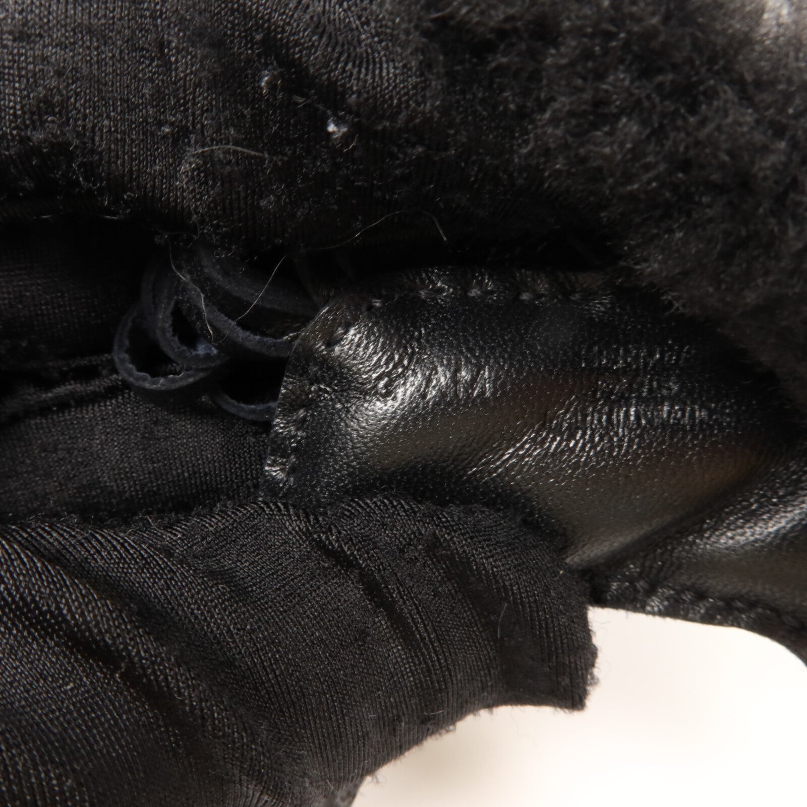 HERMES Milo皮革/羊毛Rodeo Robeo Plush PM掛飾Noir