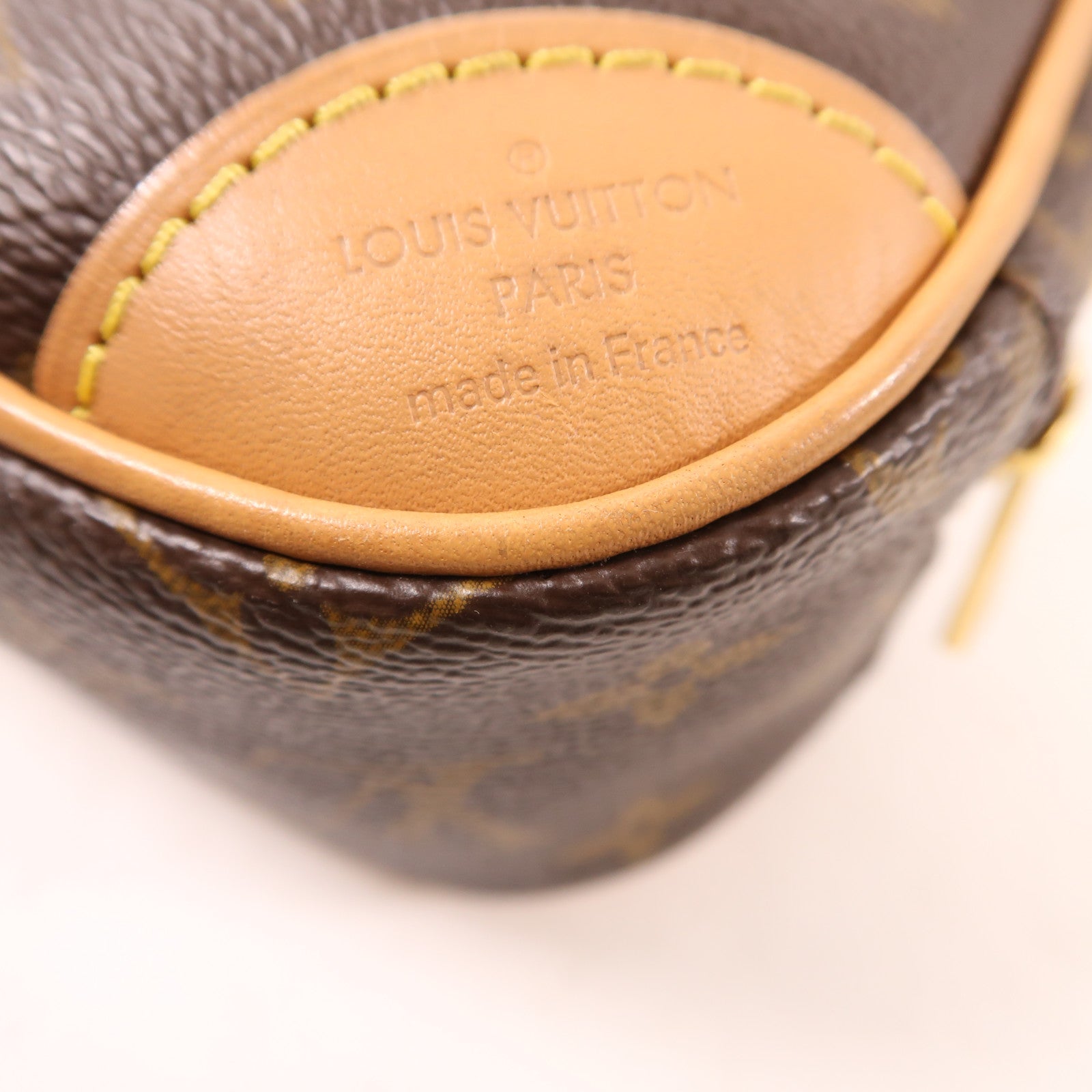 LOUIS VUITTON Monogram Deauville Mini金扣肩背袋棕色