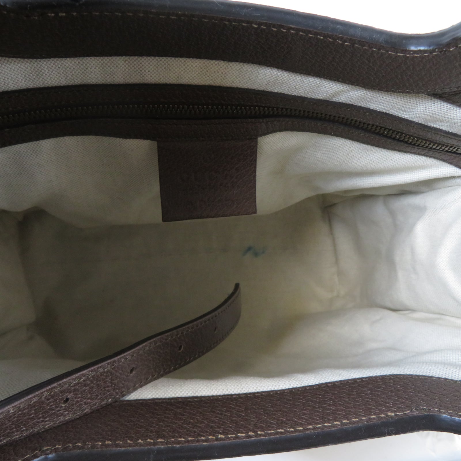 GUCCI 塗層帆布Disney x Gucci Donald Duck 2 Way Shoulder金扣手挽肩背兩用袋啡色