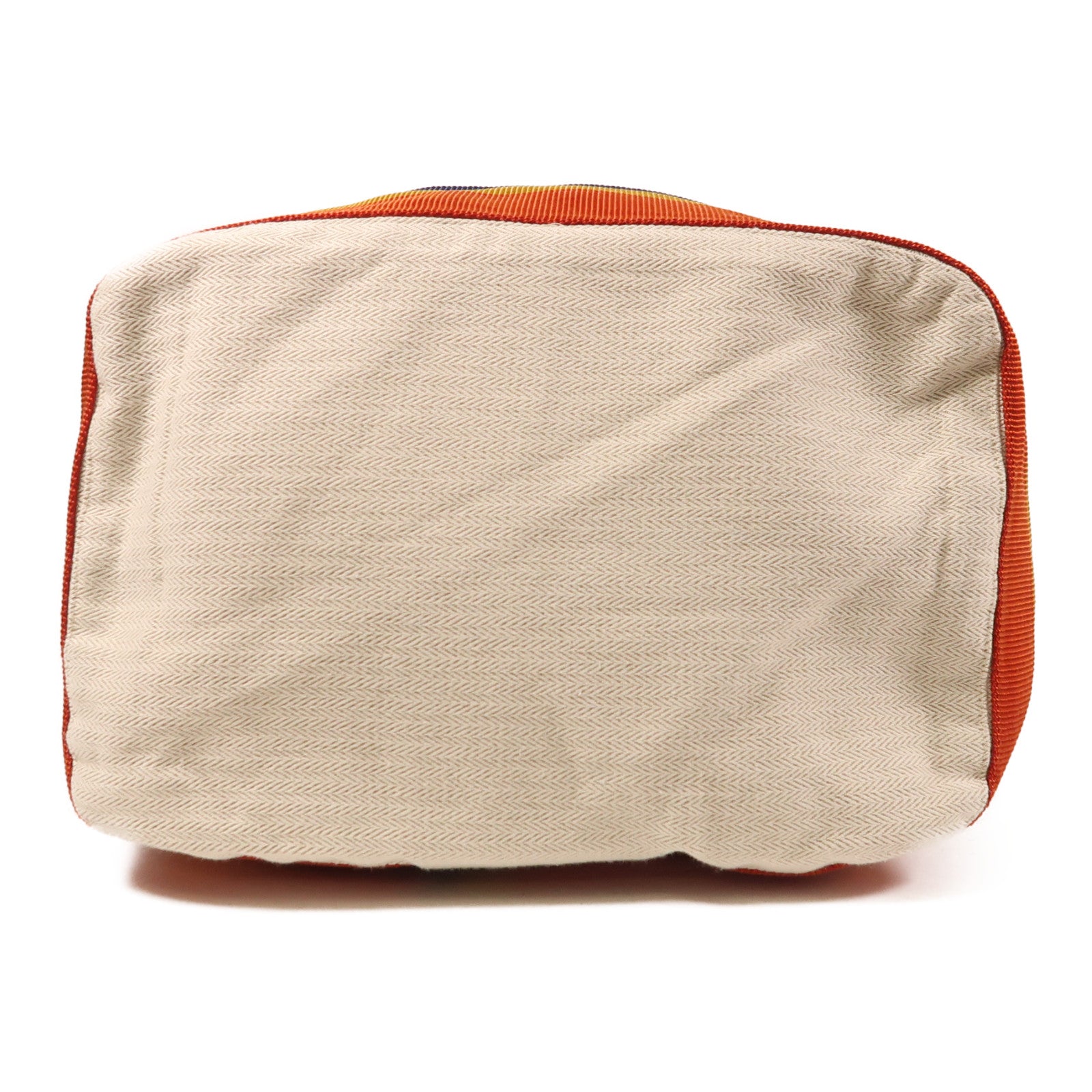 HERMES 帆布Backpack銀扣背包