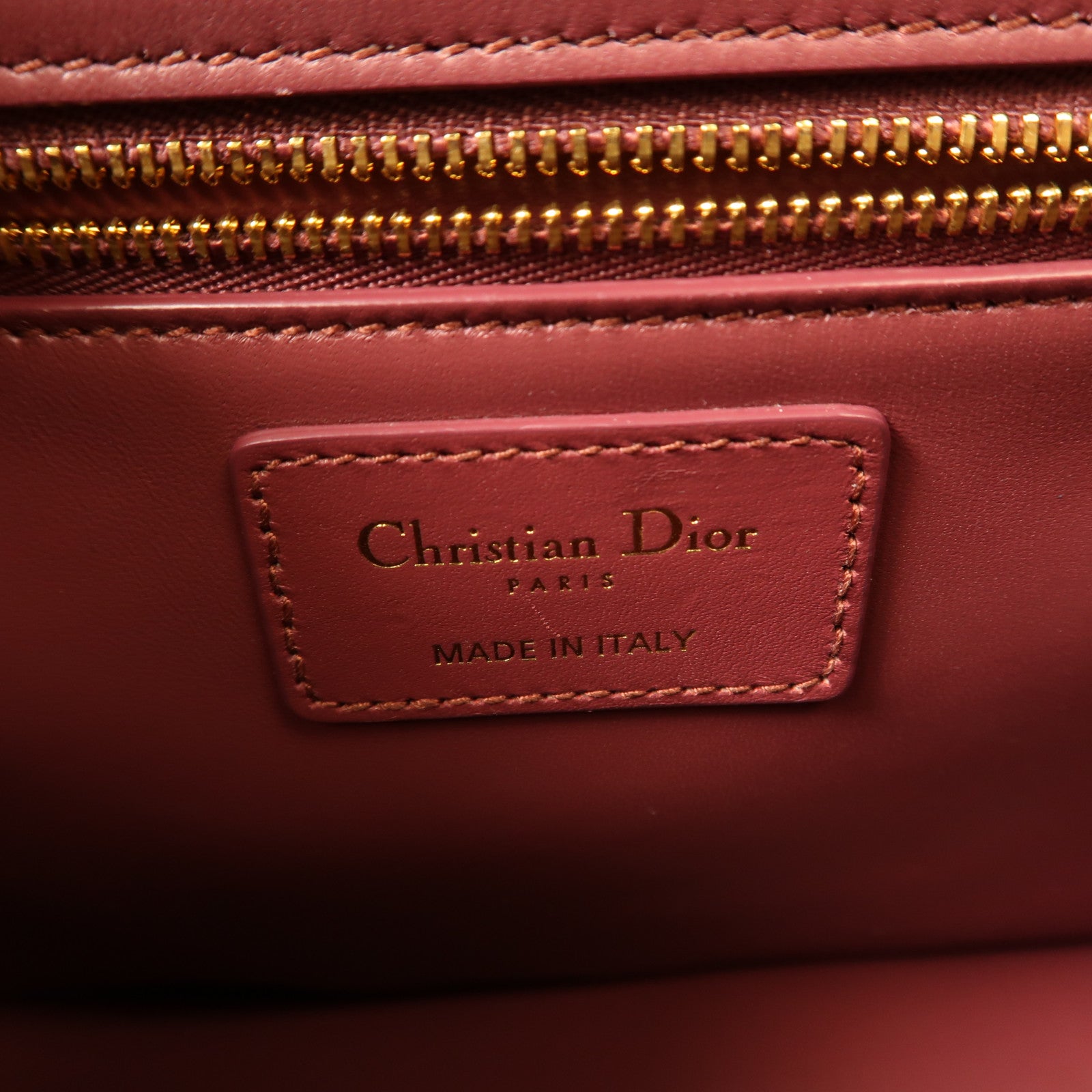 Dior 【激減優惠】牛皮皮革30 Montaigne金扣肩背袋紅色