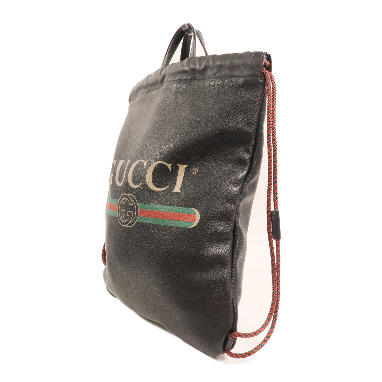 GUCCI 牛皮皮革Rucksack金扣背包