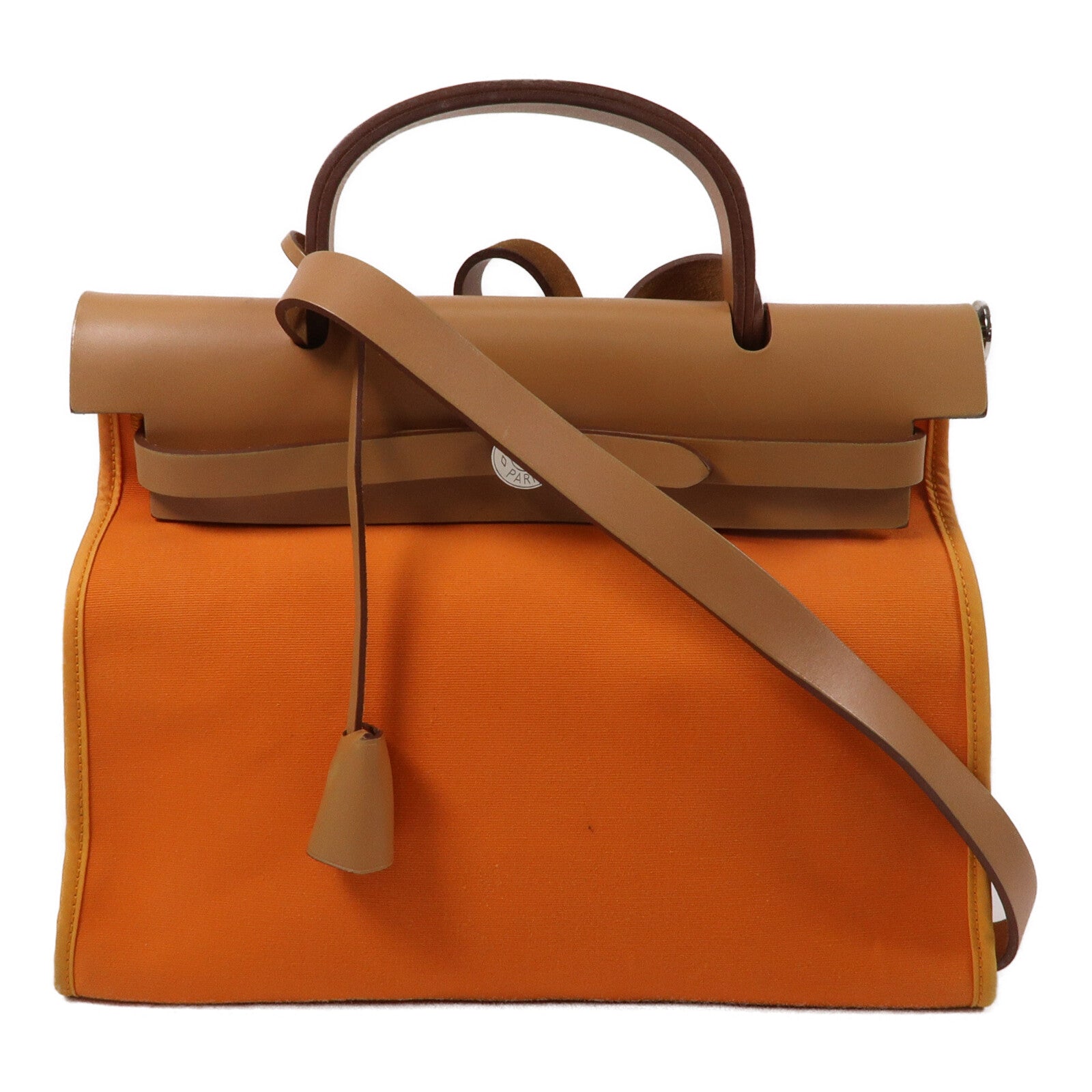 HERMES 帆布Herbag PM手挽肩背兩用袋Feu